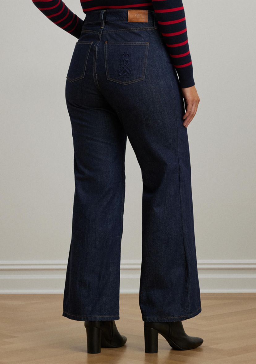 Plus Size High-Rise Flare Jeans