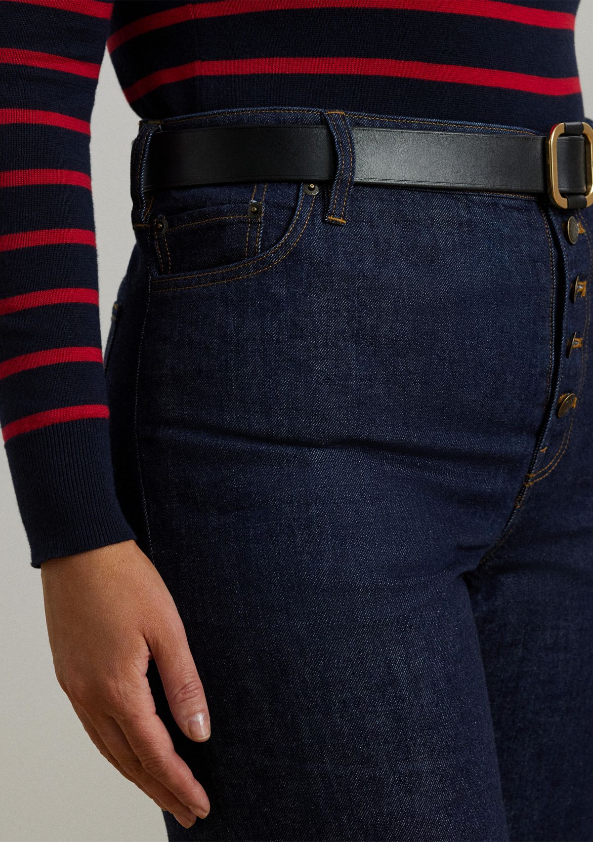 Plus Size High-Rise Flare Jeans