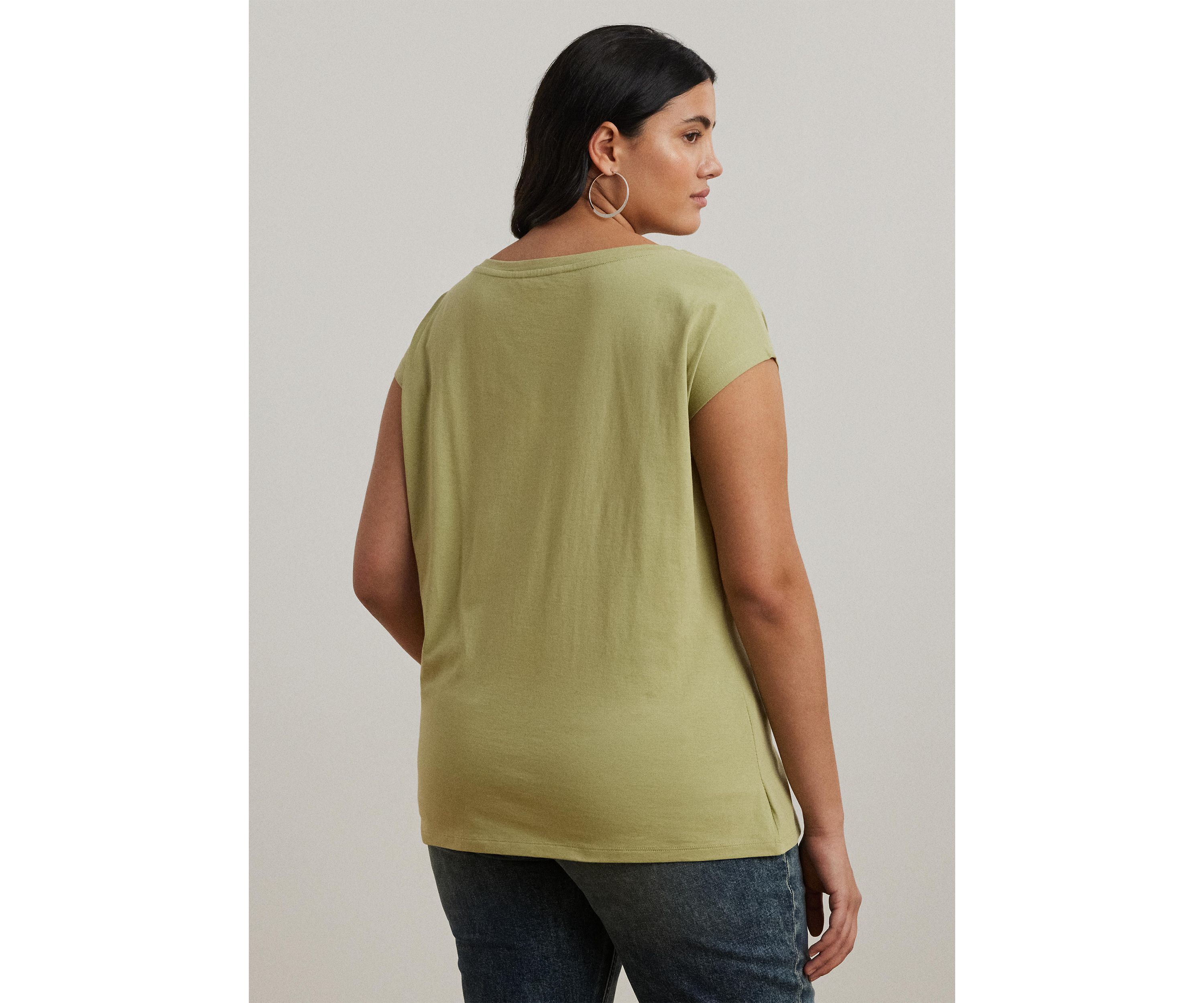 Plus Size Embroidered Jersey T-Shirt 