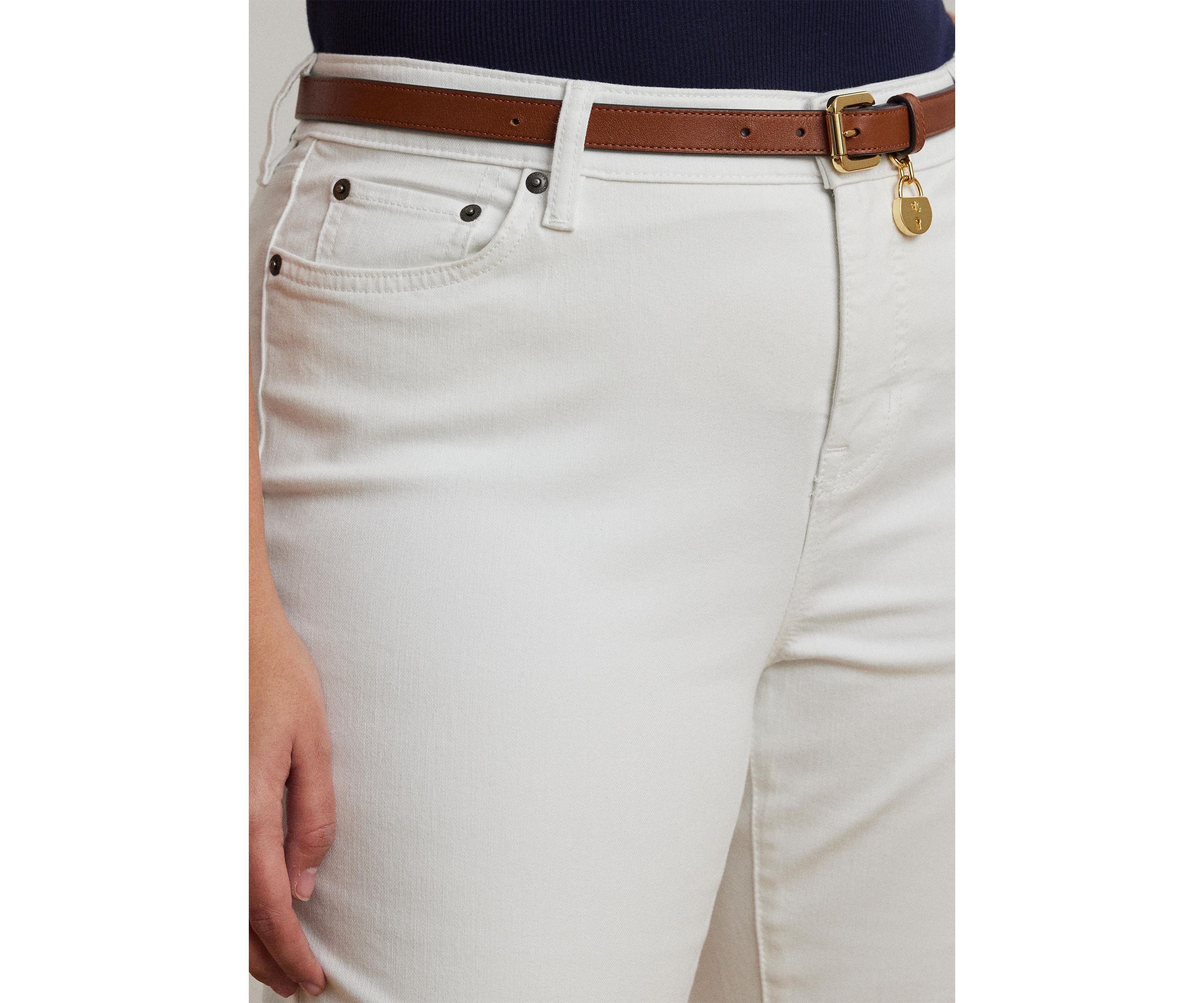 Plus Size Mid Rise Straight Jeans