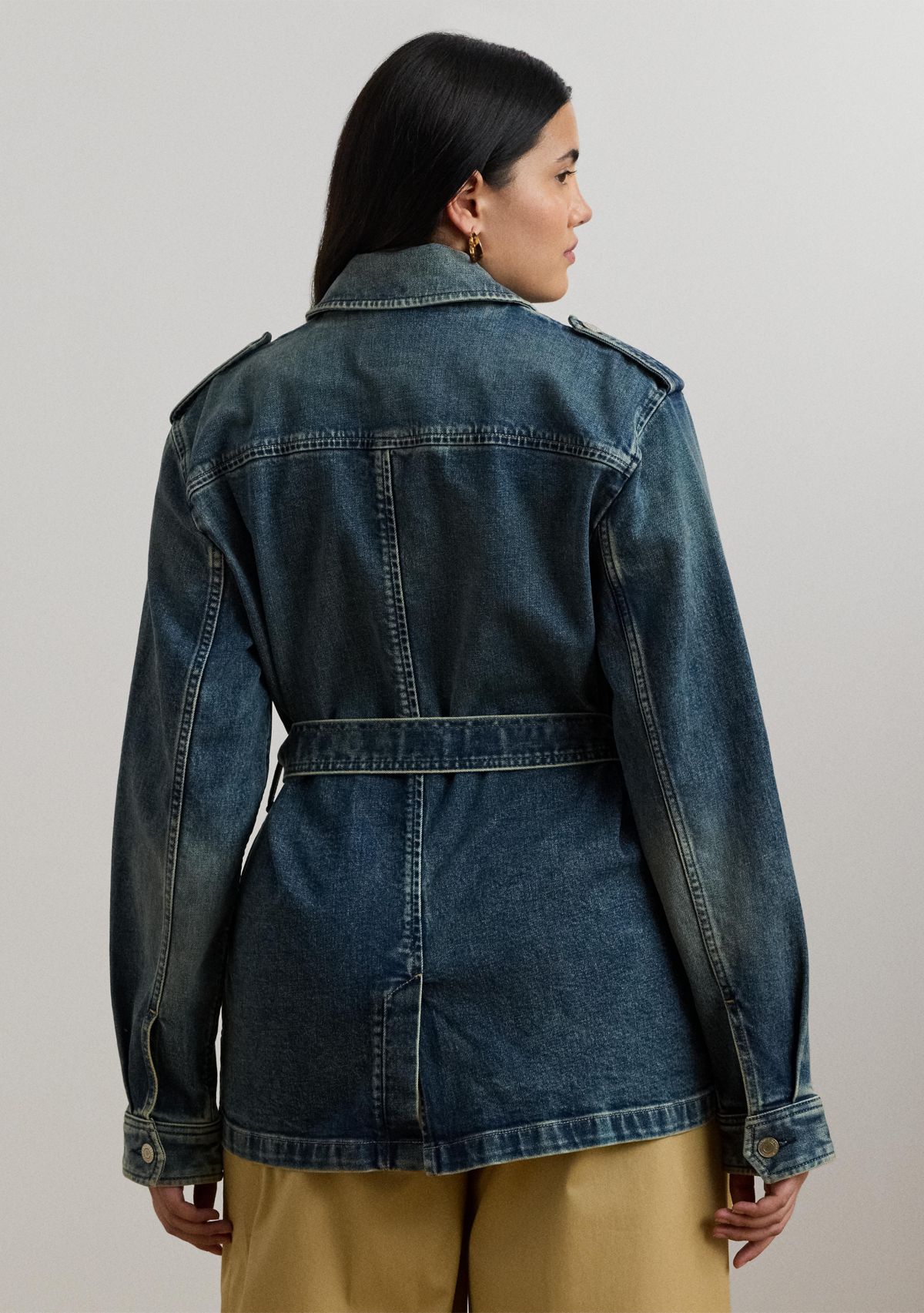 Belted Denim Field Jacket