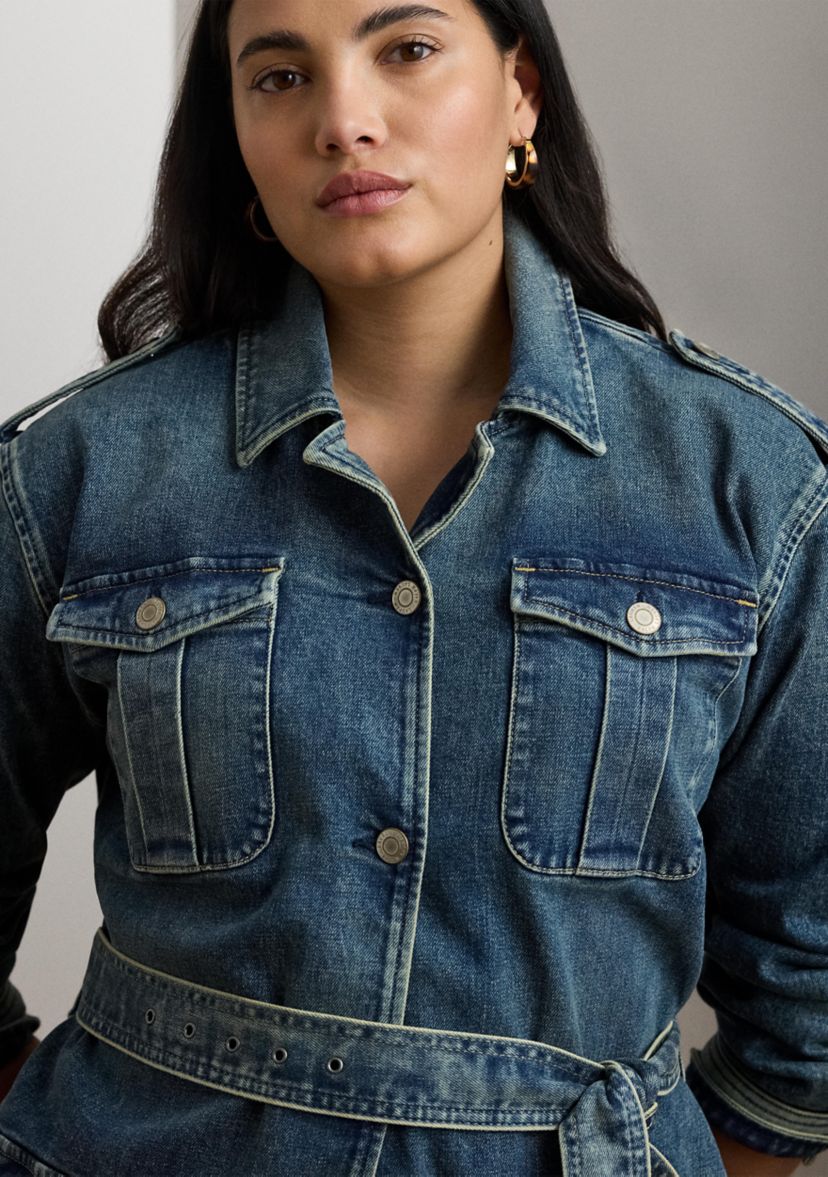 Belted Denim Field Jacket