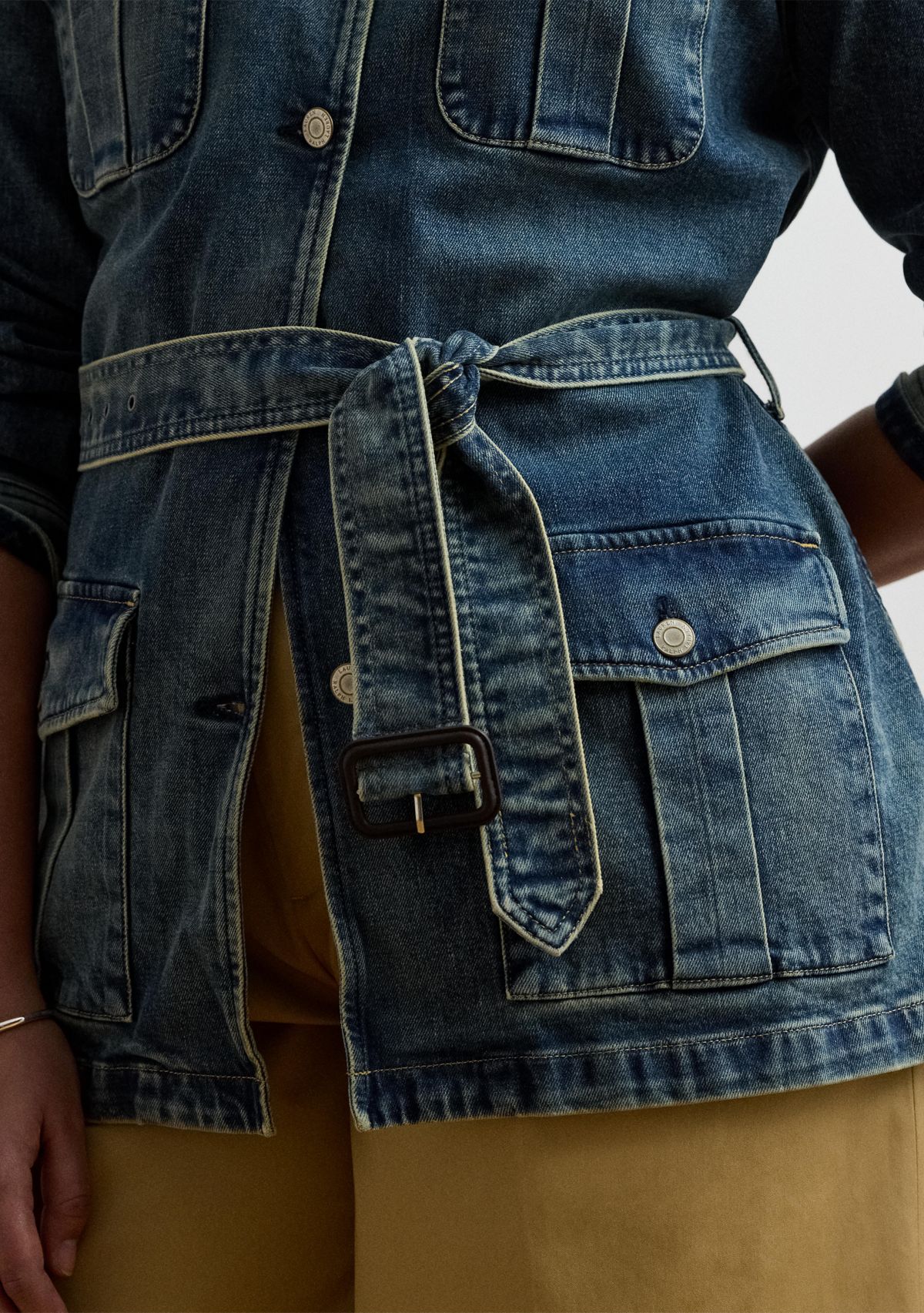 Belted Denim Field Jacket