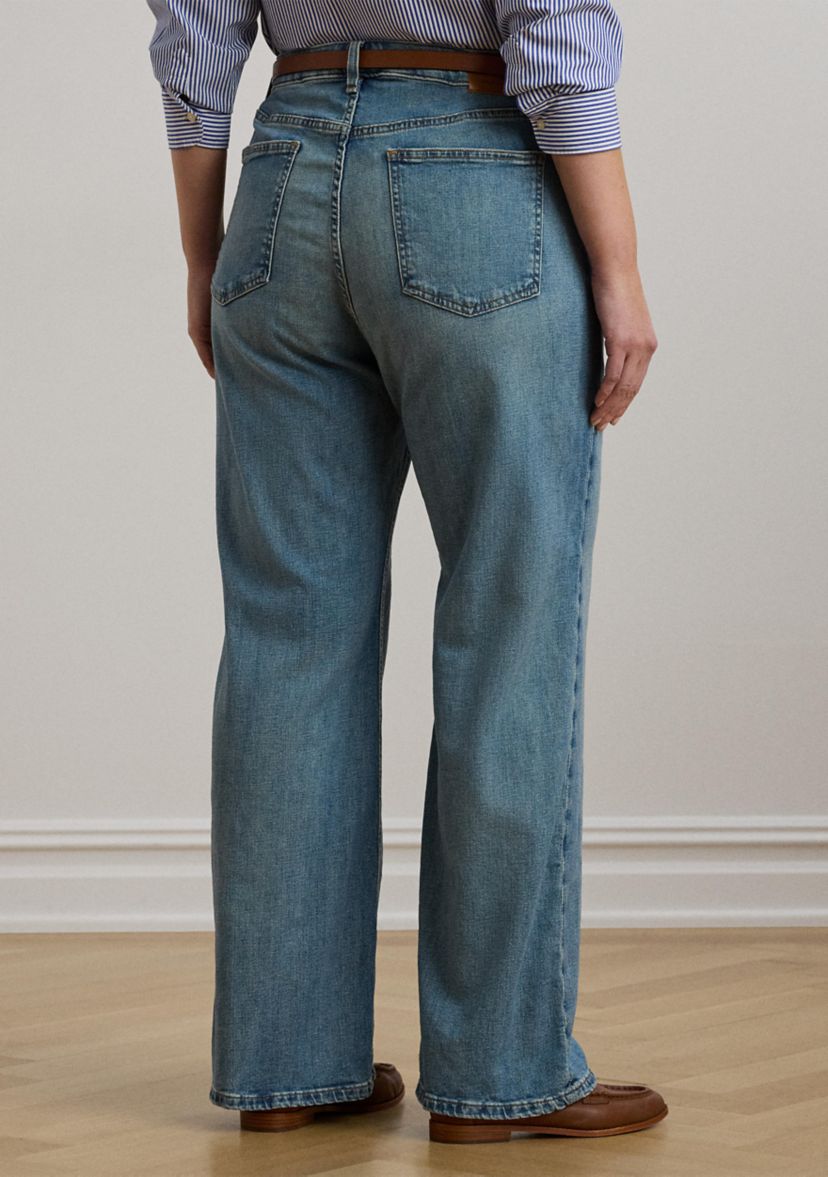 Plus Size High-Rise Wide-Leg Jeans