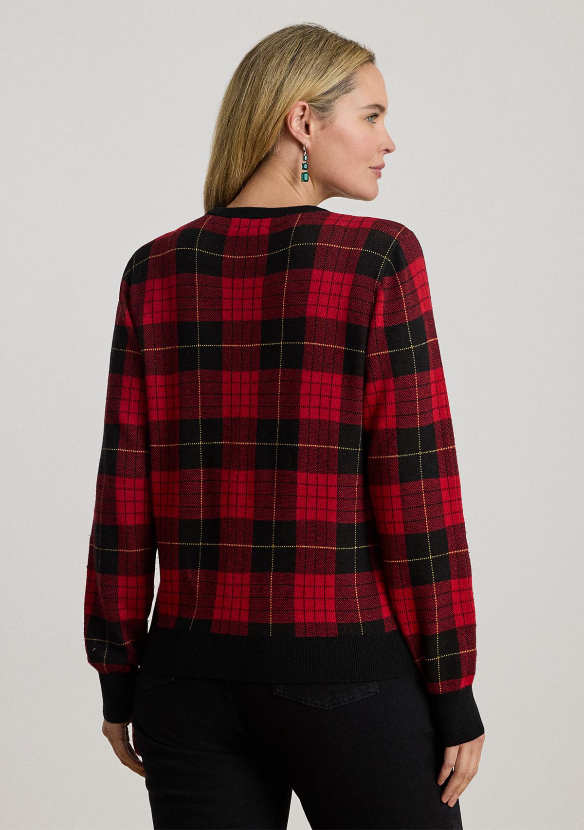 Plus Size Plaid Sweater