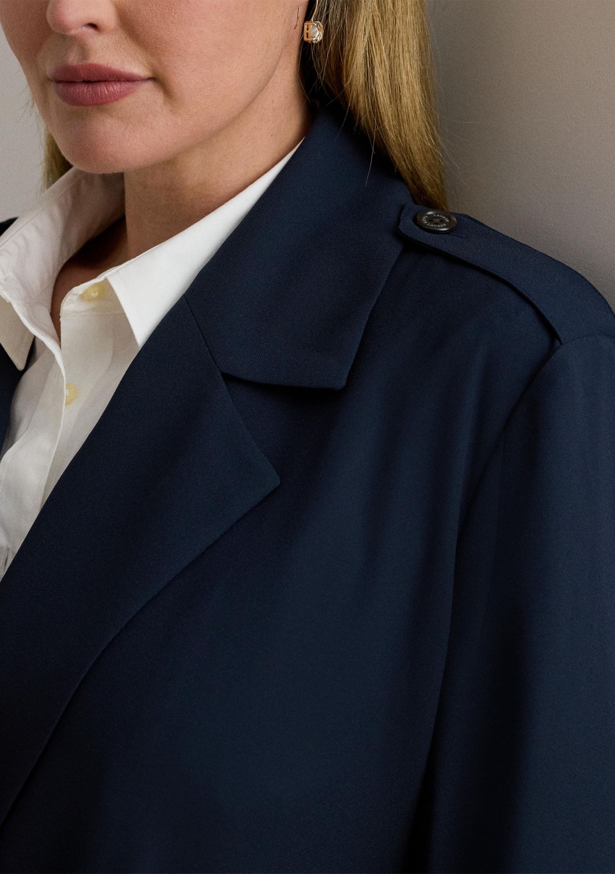 Double-Faced Georgette Wrap Coat