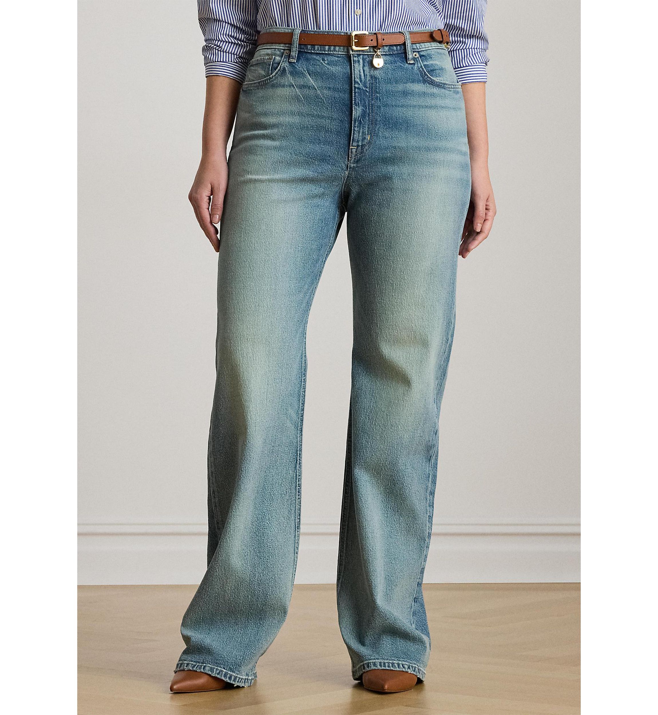 Plus Size High-Rise Wide-Leg Jeans