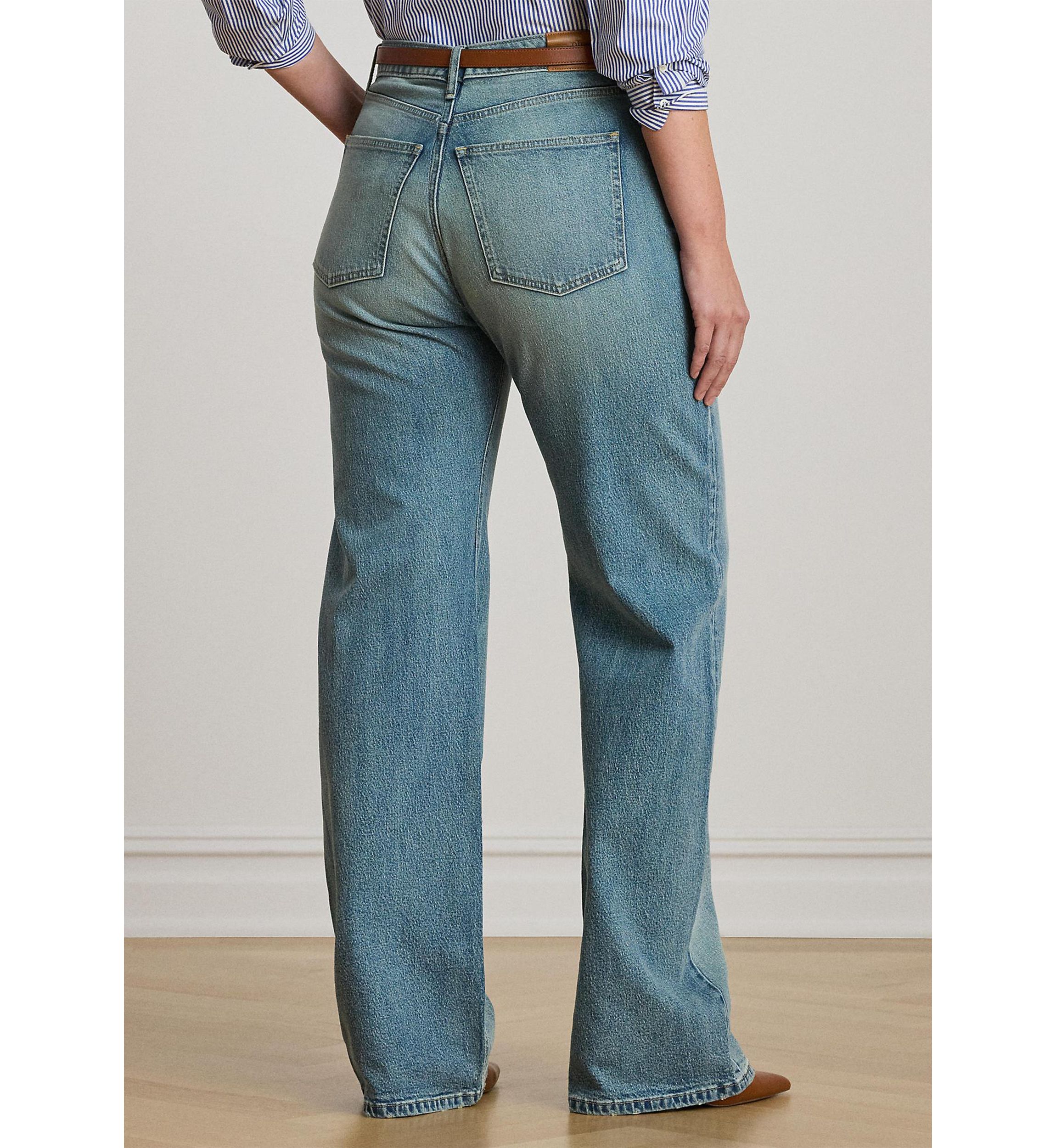 Plus Size High-Rise Wide-Leg Jeans