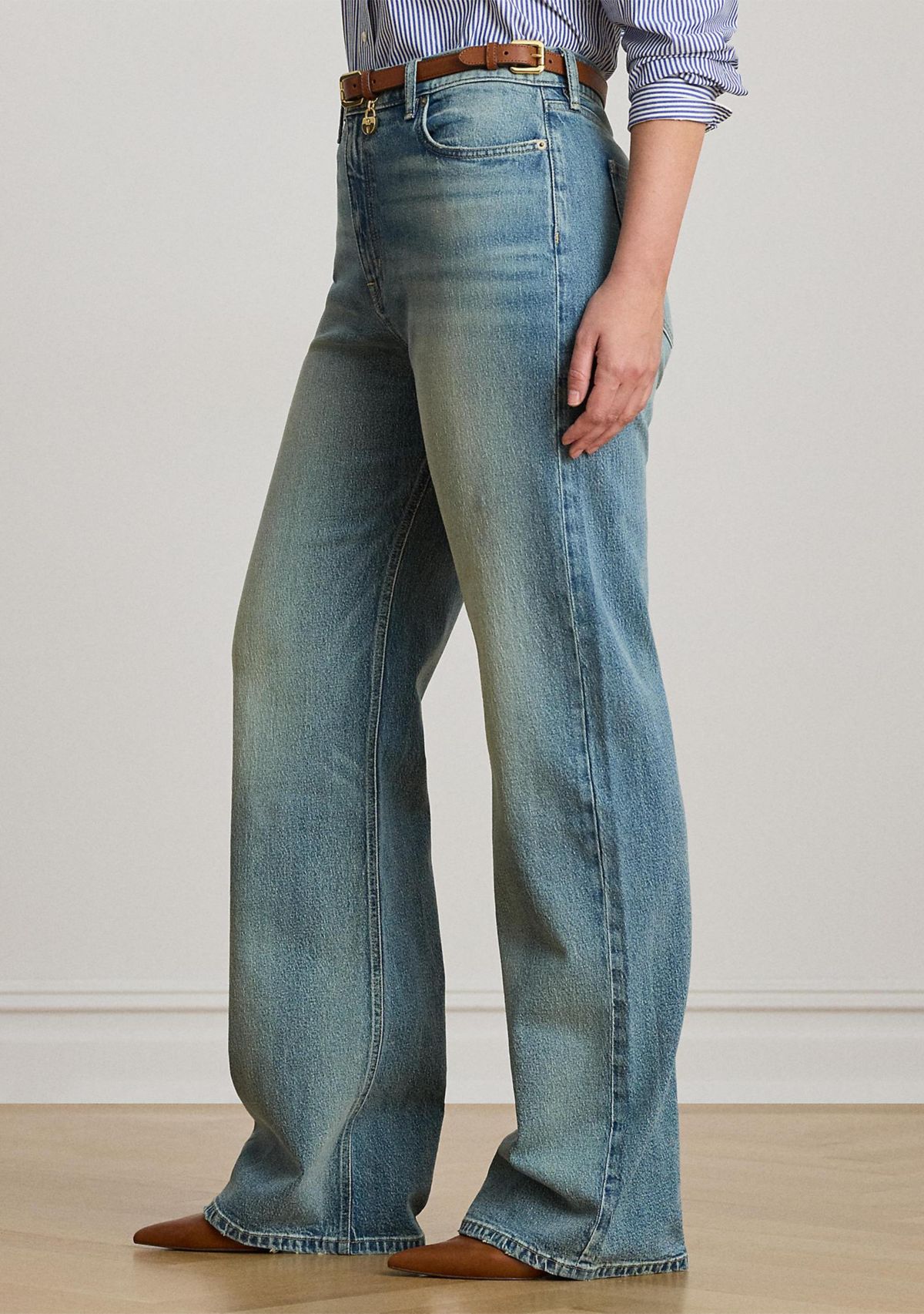 Plus Size High-Rise Wide-Leg Jeans