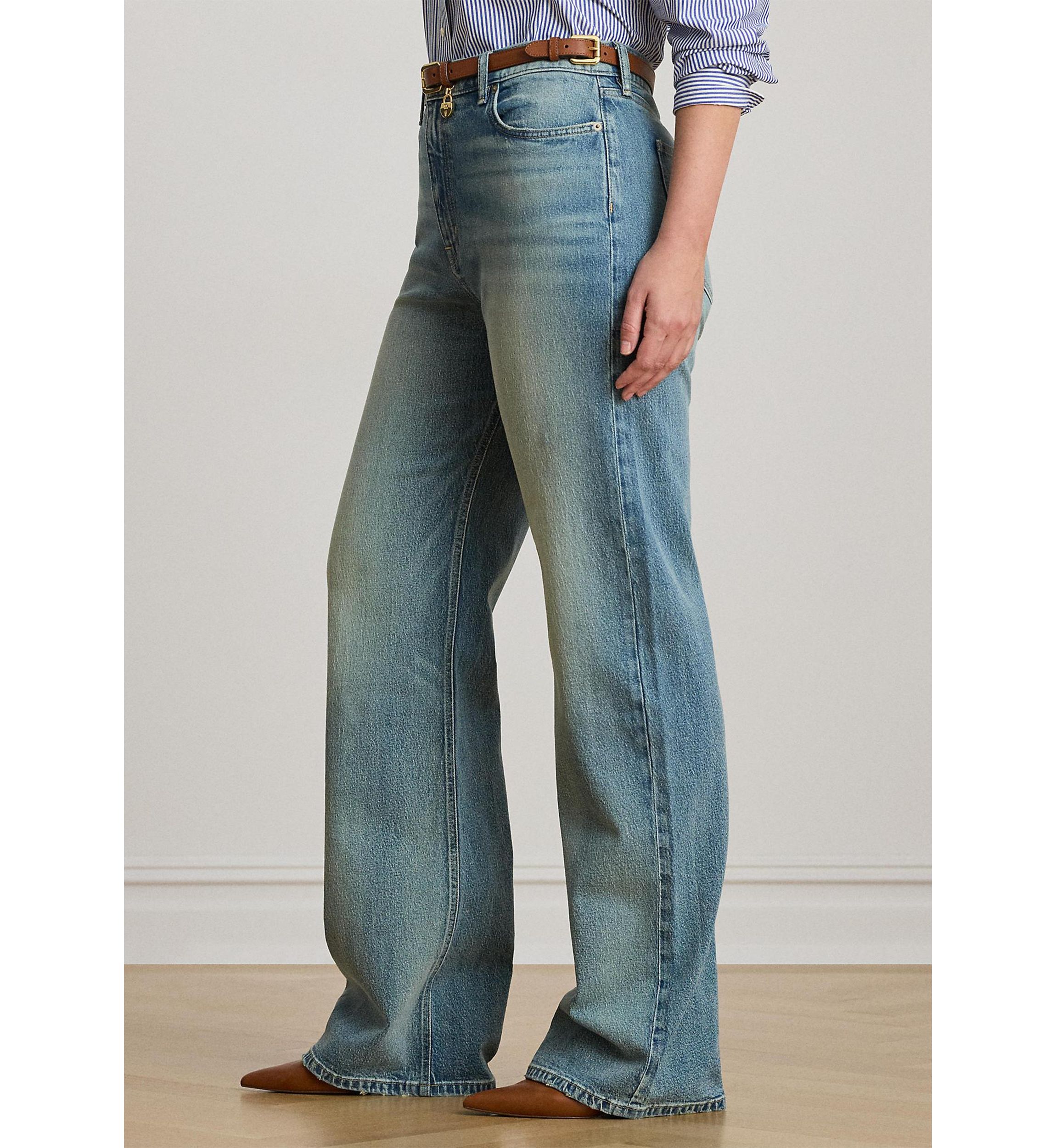 Plus Size High-Rise Wide-Leg Jeans