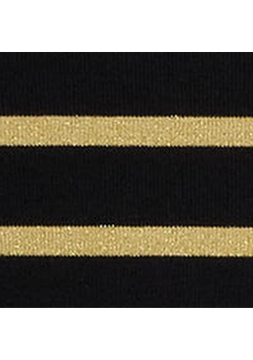 Metallic Striped Boatneck T-Shirt