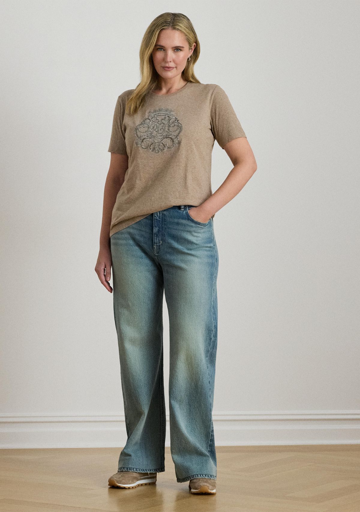 Plus Size  Stretch Cotton T-Shirt