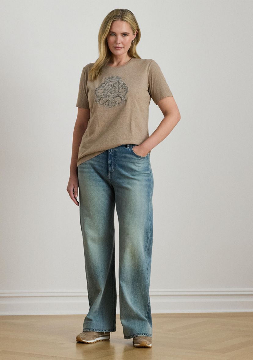 Plus Size  Stretch Cotton T-Shirt