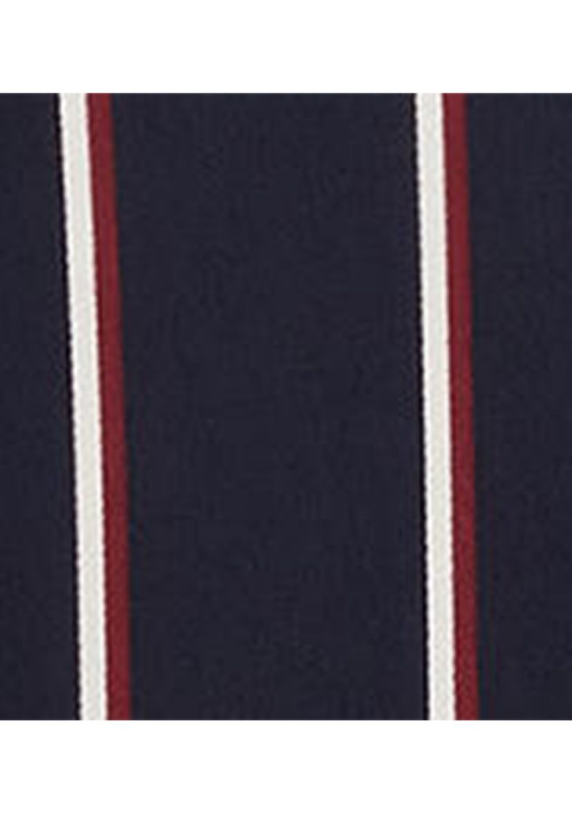 Plus Size Classic Fit Striped Charmeuse Shirt