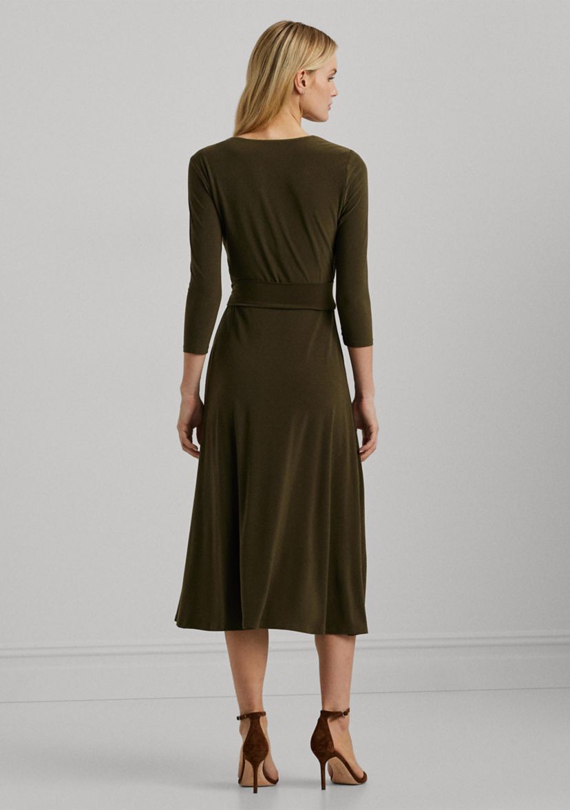 Womens Surplice Jersey Dress