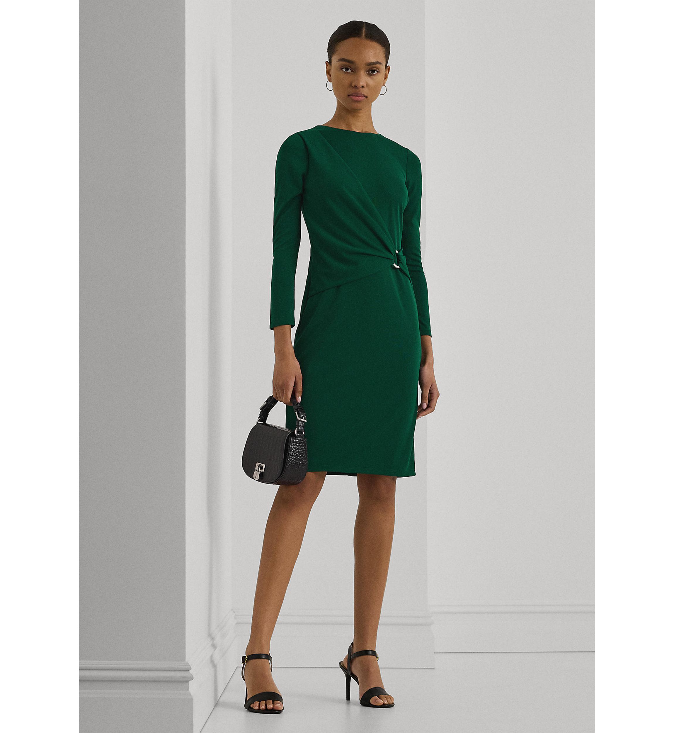 Jersey Three-Quarter-Sleeve Dress