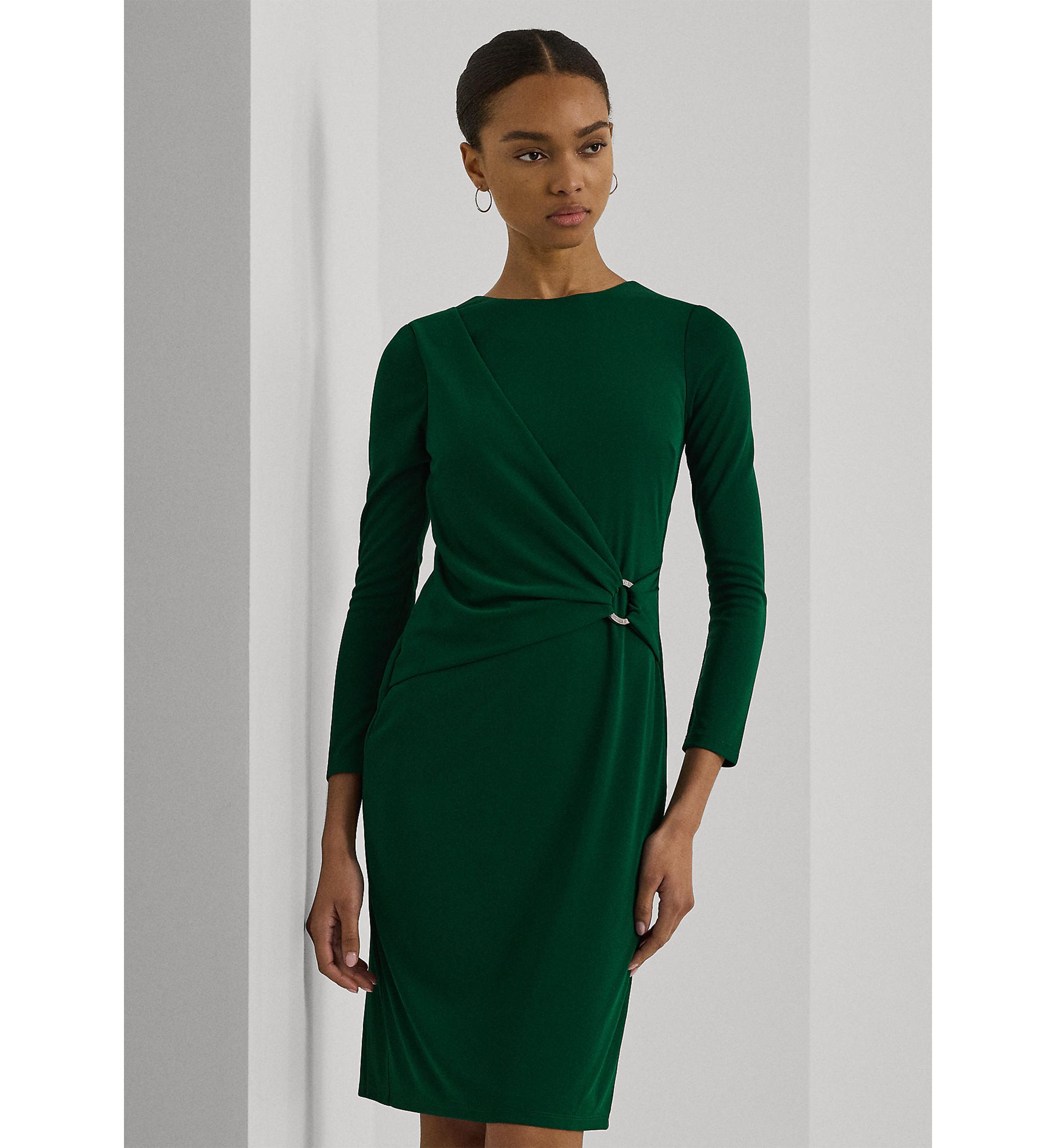 Jersey Three-Quarter-Sleeve Dress