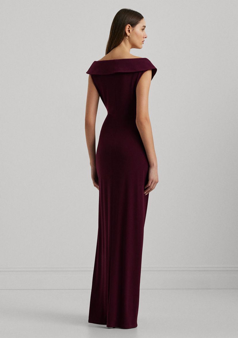 green emerald velvet dress Nox Anabel M1707 Strapless Prom Gown with Beaded Bow Red / 0