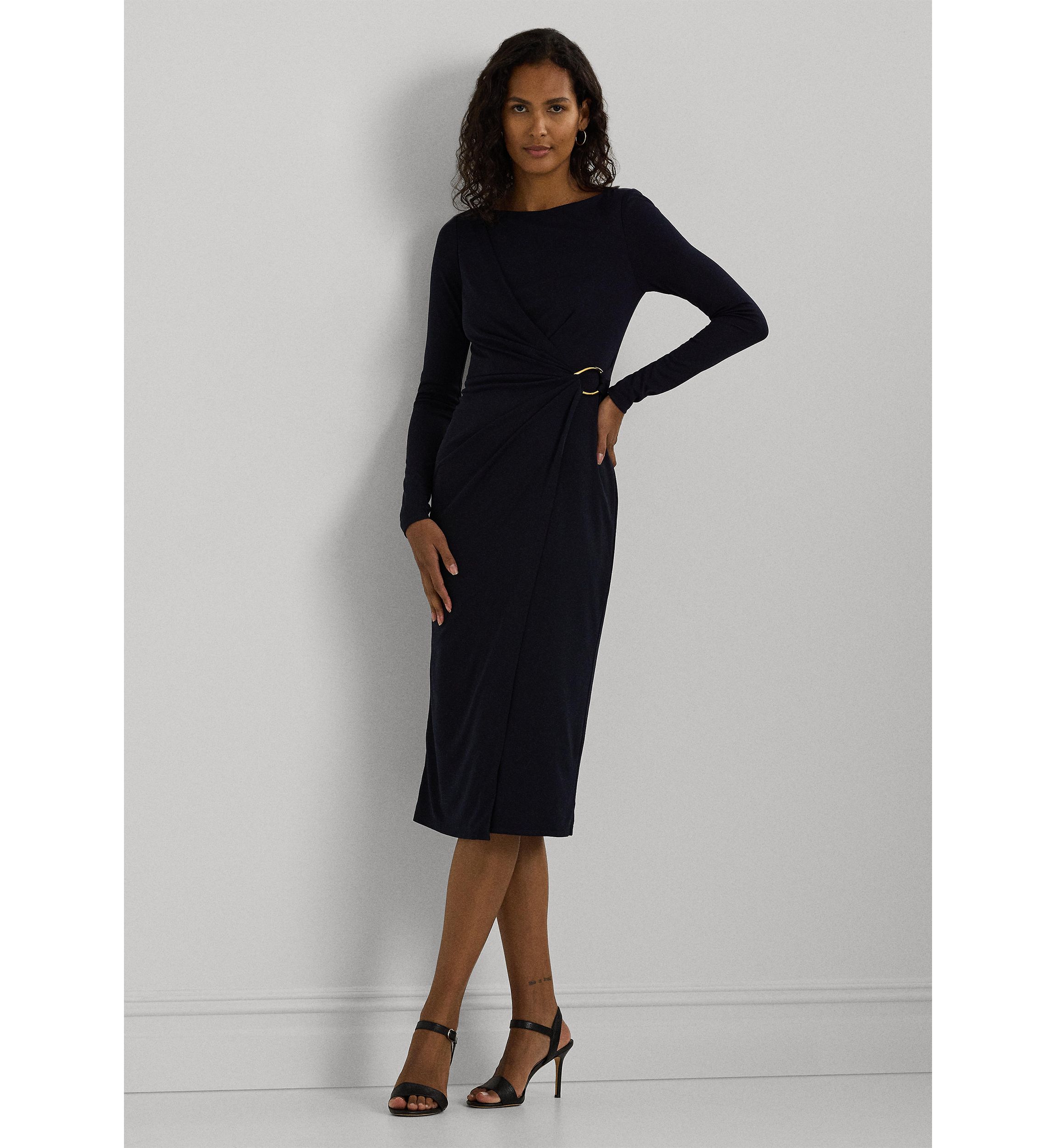 Jersey Long Sleeve Cocktail Dress