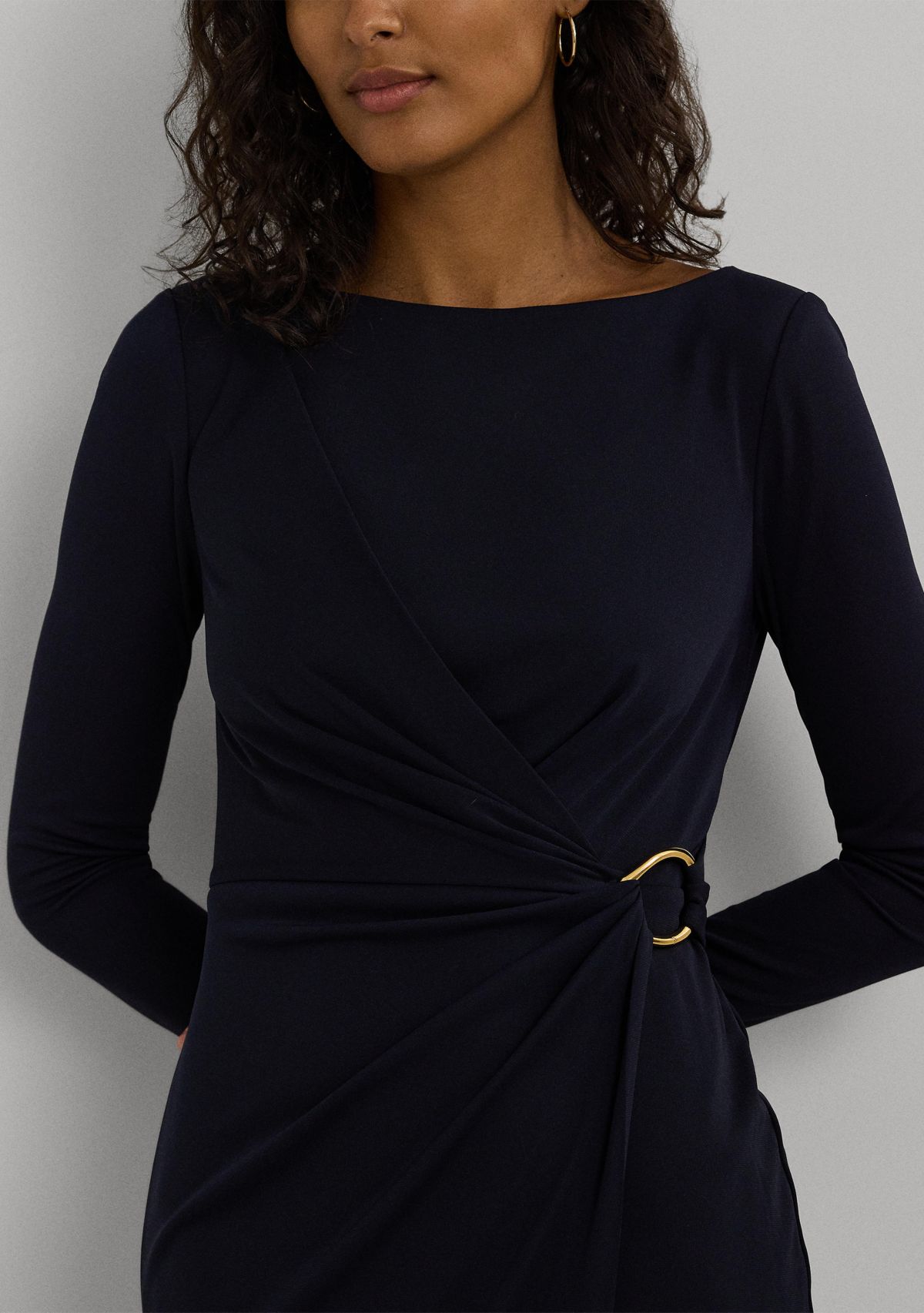 Jersey Long Sleeve Cocktail Dress