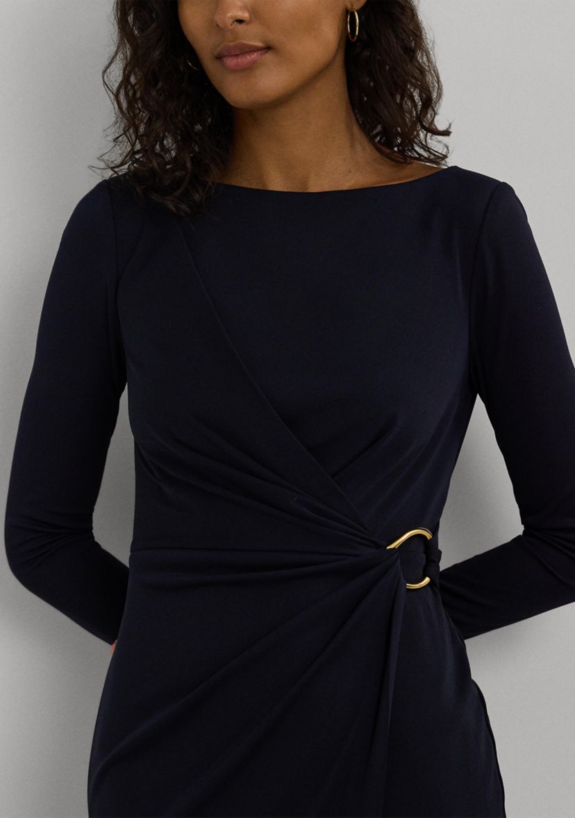 Jersey Long Sleeve Cocktail Dress