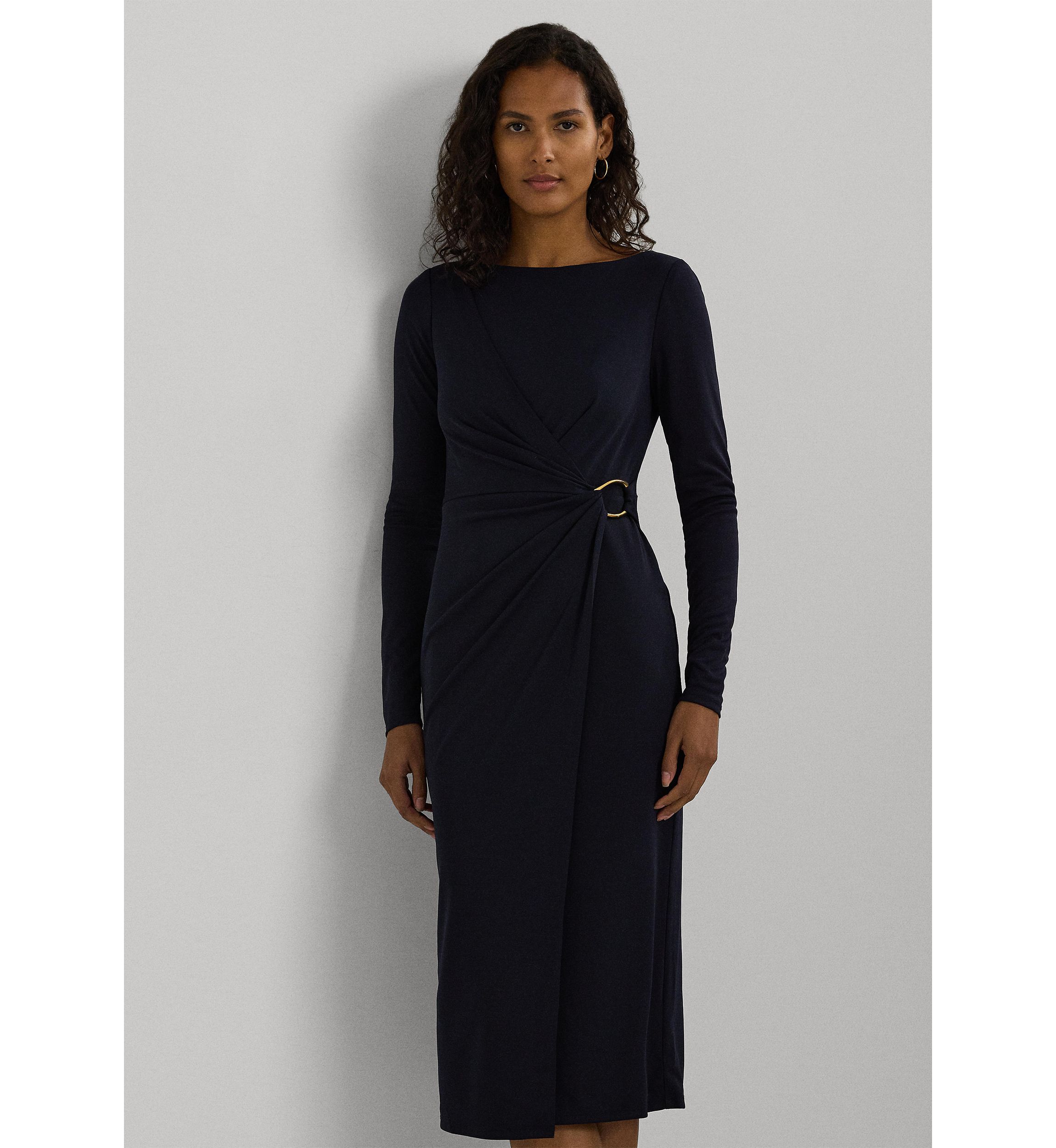 Jersey Long Sleeve Cocktail Dress
