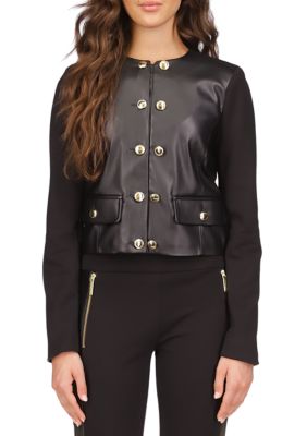 Lucky Brand Women's Cropped Twill Utility Jacket