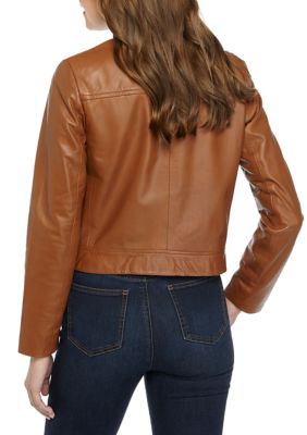 Belk leather best sale jacket womens