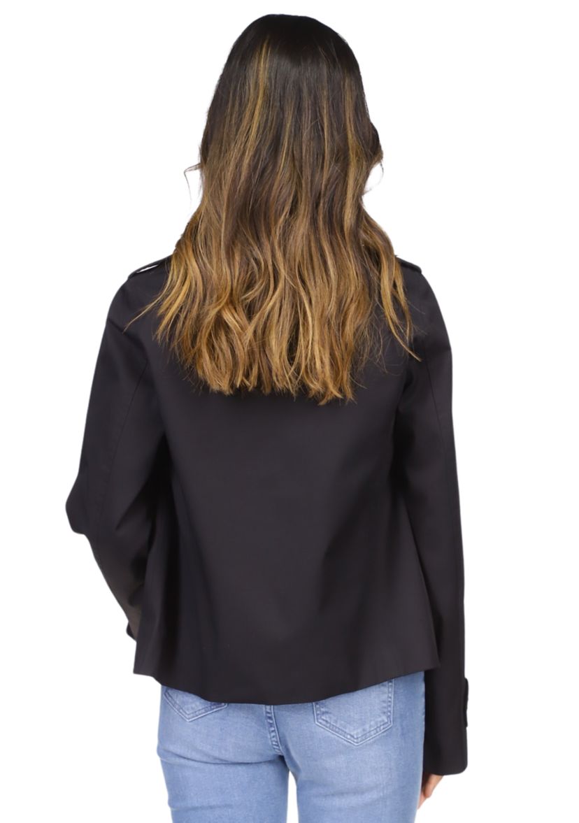 Womens Long Sleeve Double Breasted Trench Coat