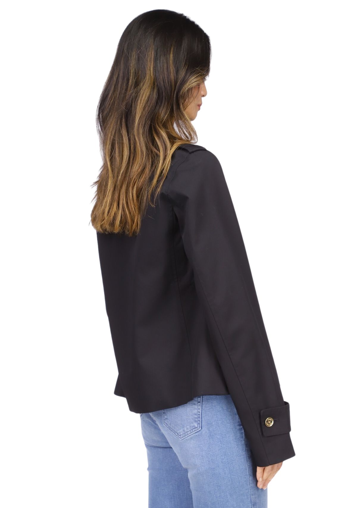 Womens Long Sleeve Double Breasted Trench Coat