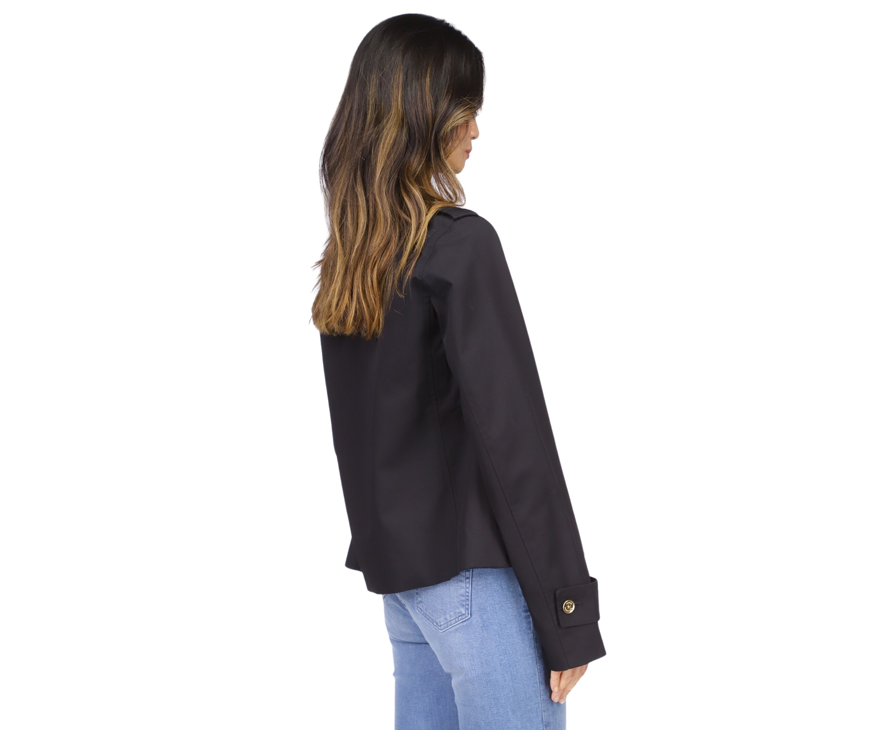 Womens Long Sleeve Double Breasted Trench Coat