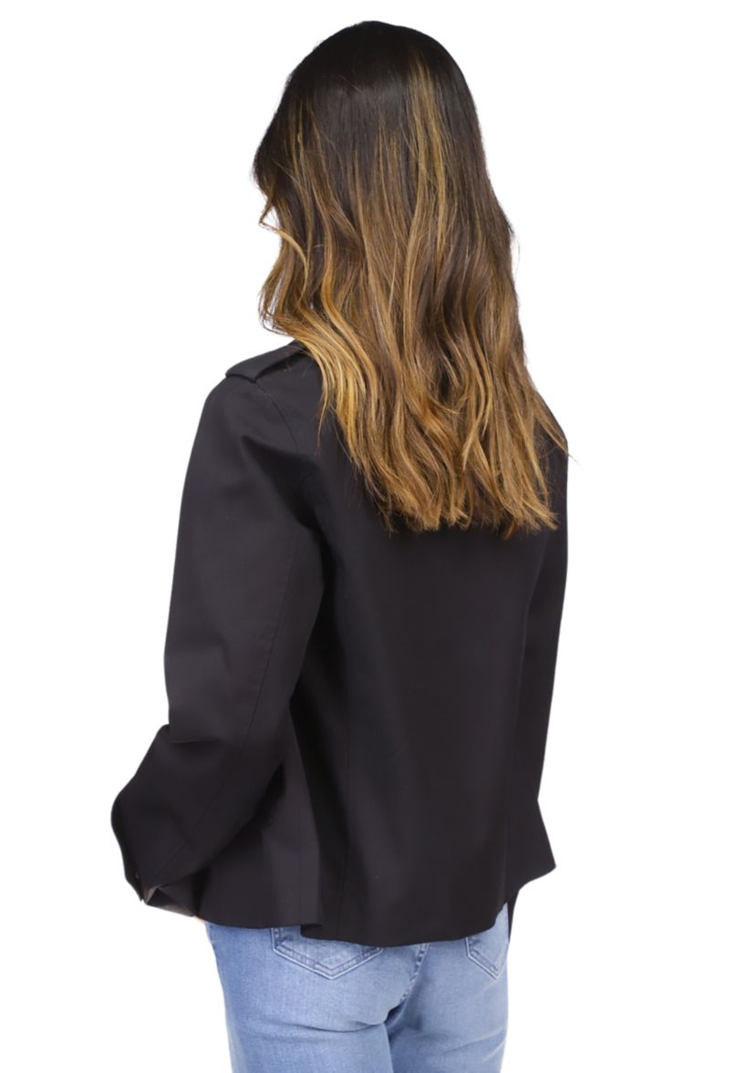 Womens Long Sleeve Double Breasted Trench Coat