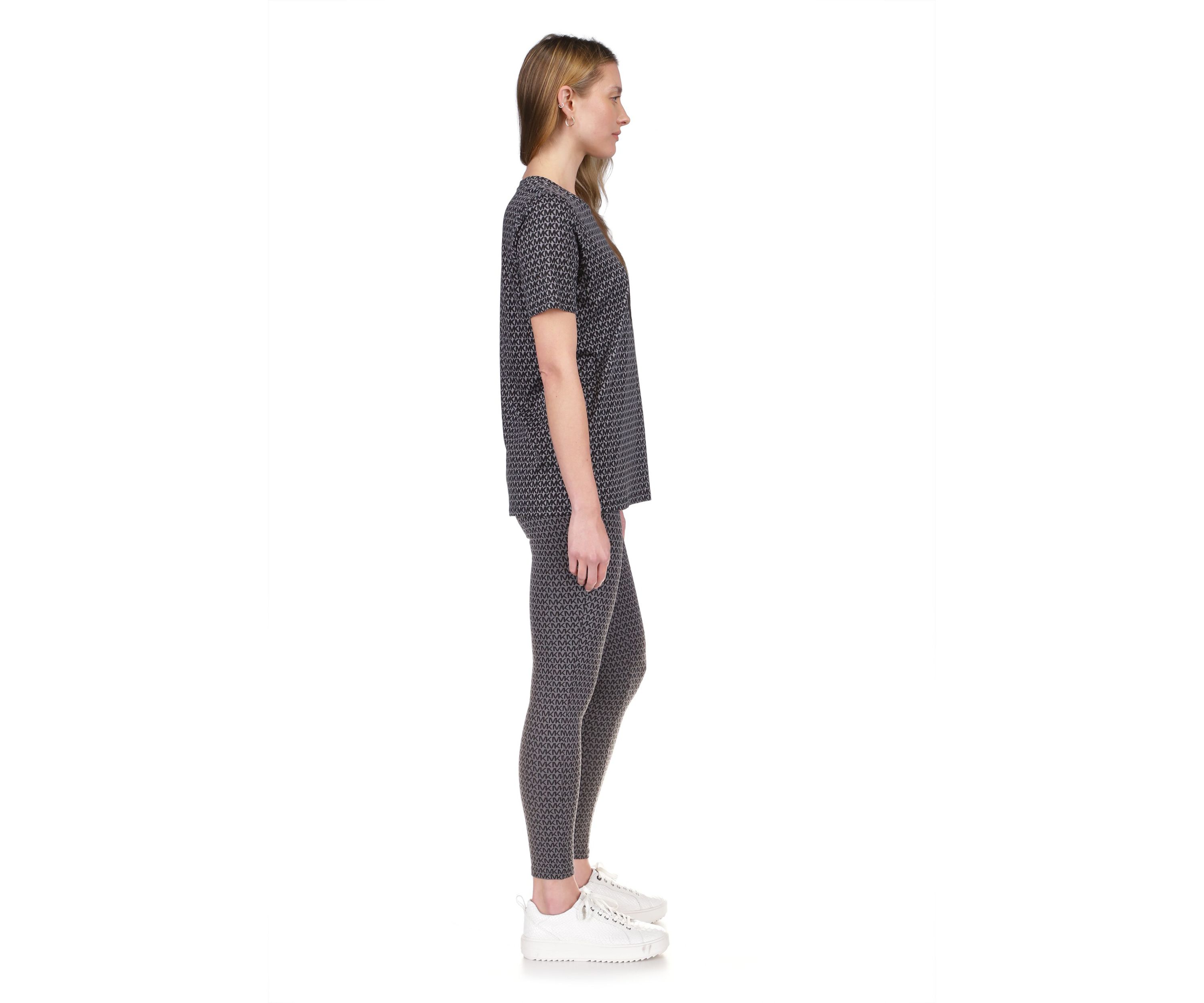 Womens Block High Waisted Leggings