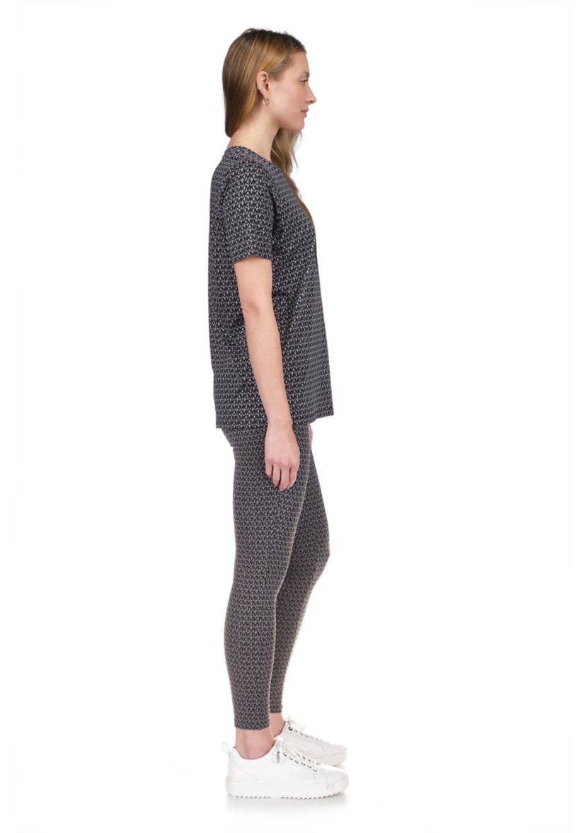 Womens Block High Waisted Leggings