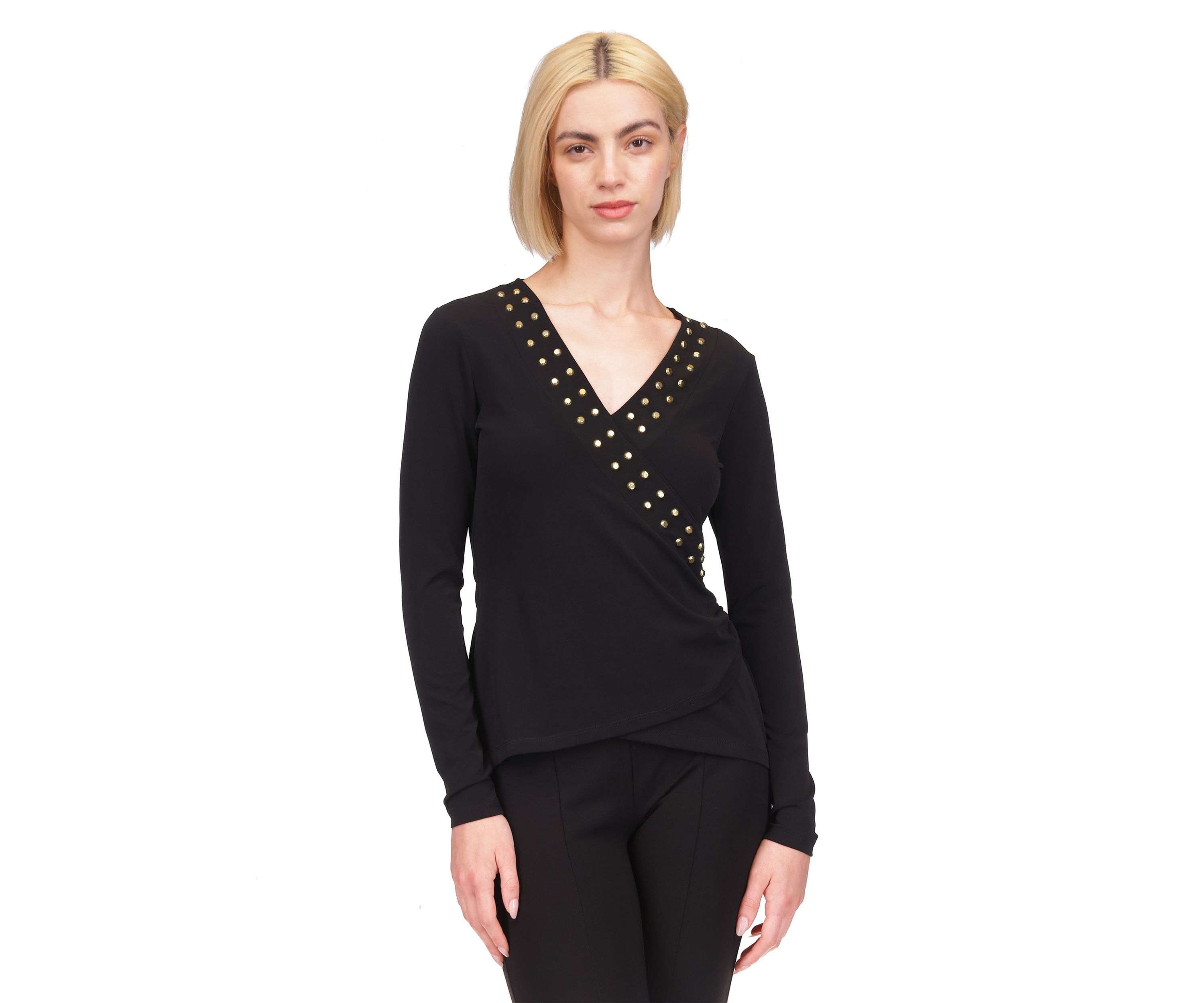 Womens Astor Stud Knit Top