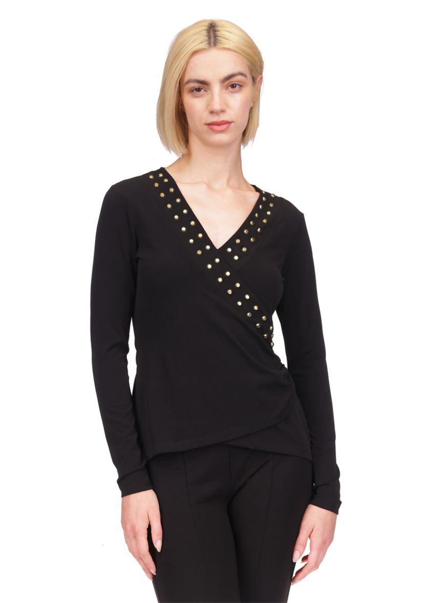 Womens Astor Stud Knit Top