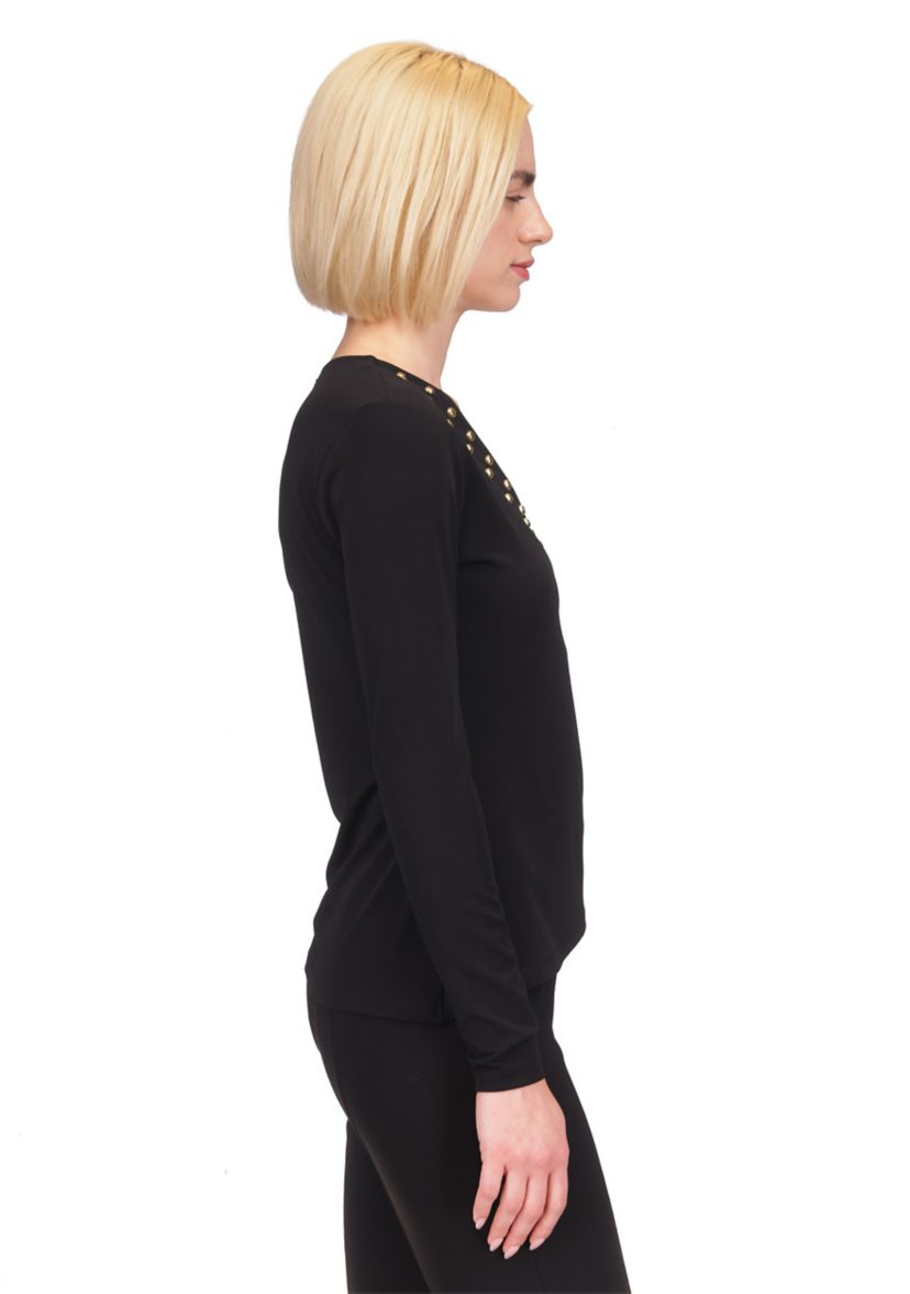 Womens Astor Stud Knit Top
