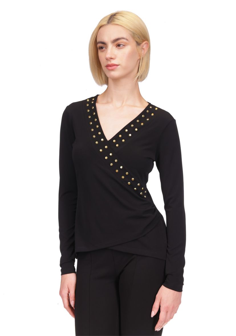 Womens Astor Stud Knit Top