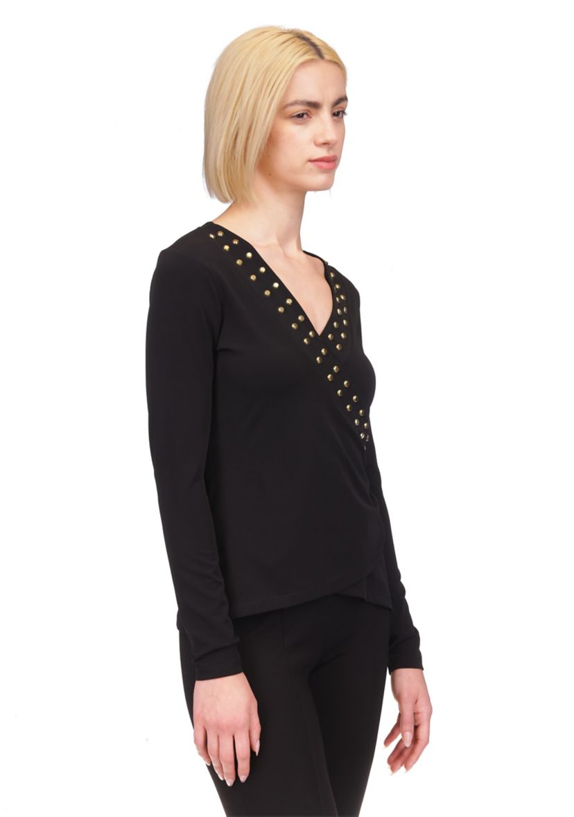 Womens Astor Stud Knit Top