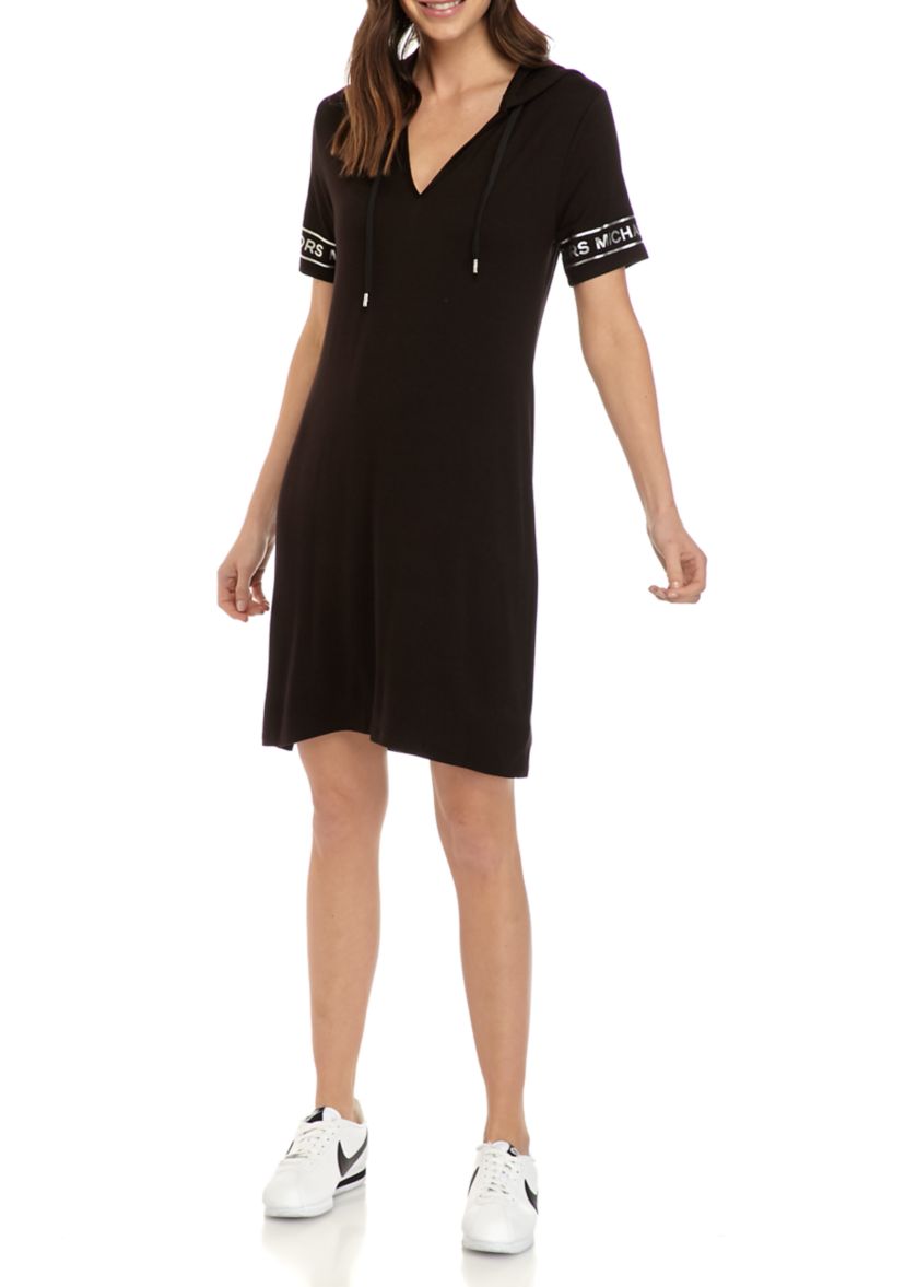 Womens Logo Hoodie Knit Dress