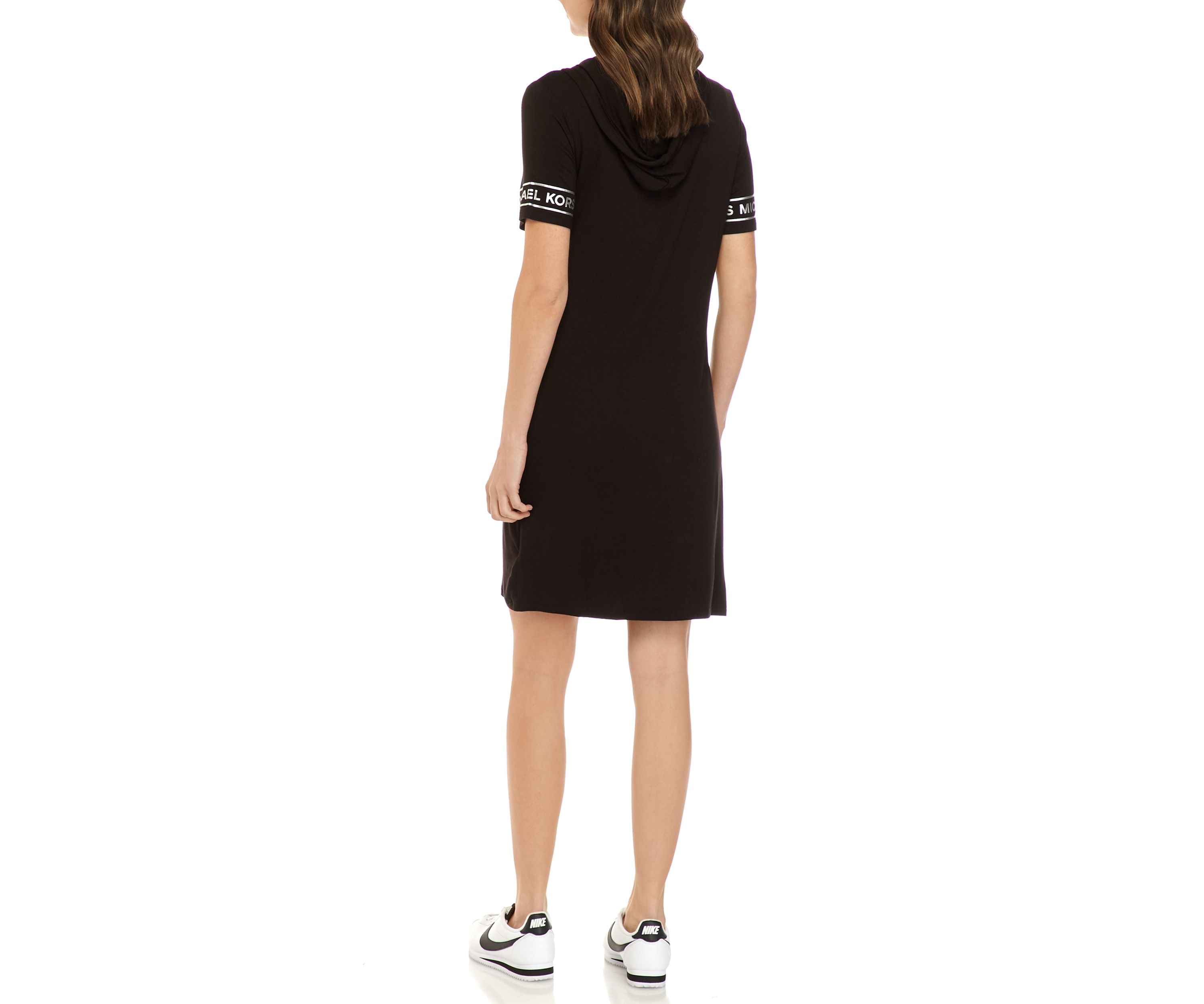 Womens Logo Hoodie Knit Dress