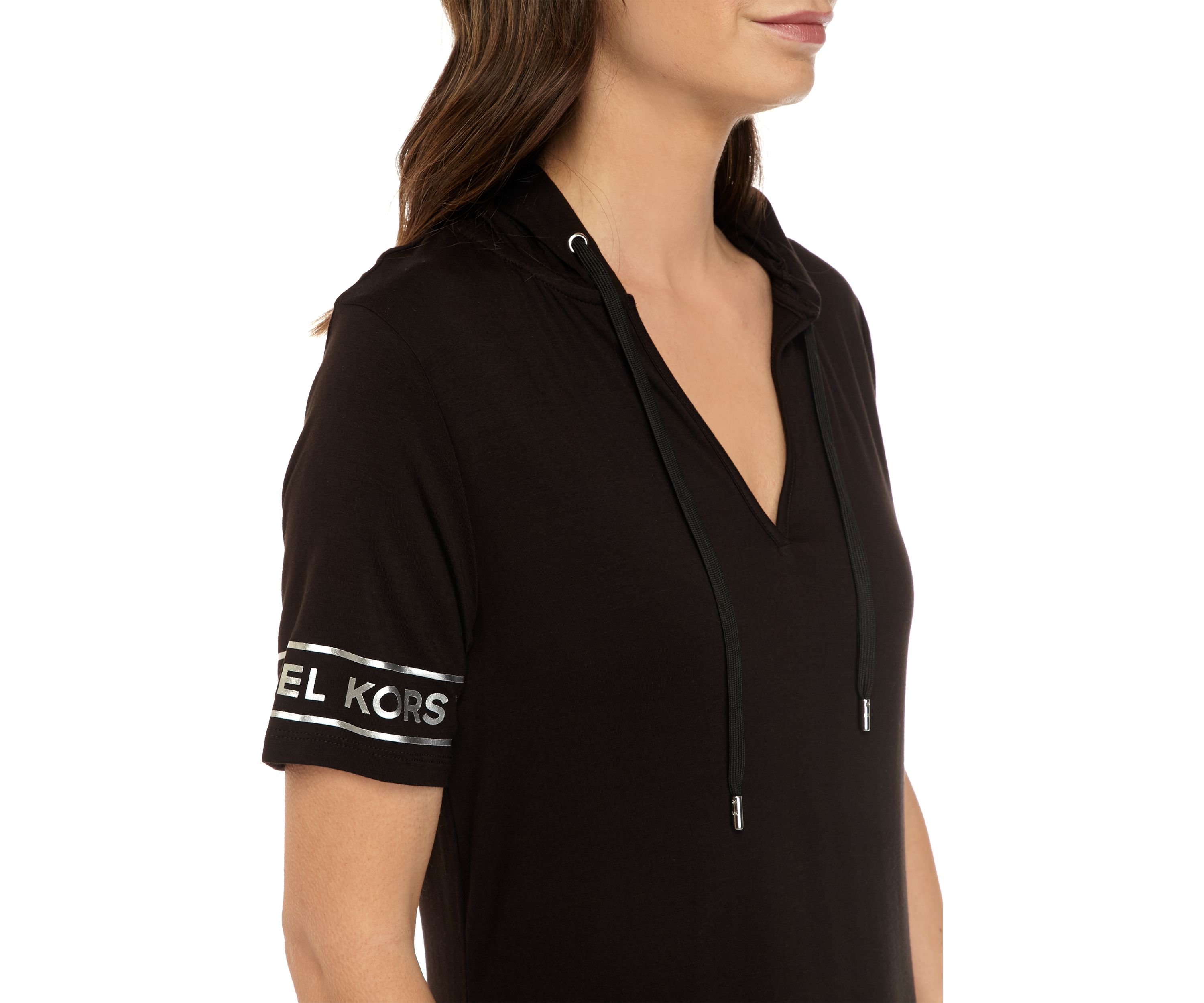 Womens Logo Hoodie Knit Dress