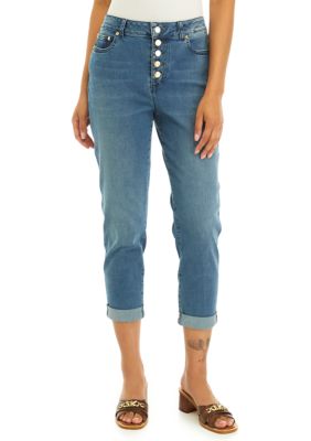 デニム・ジーパン Michael Kors Woman Jeans Denim MF4905RFAU 913 Distressed Denim Jeans | Michael Kors [AZ]