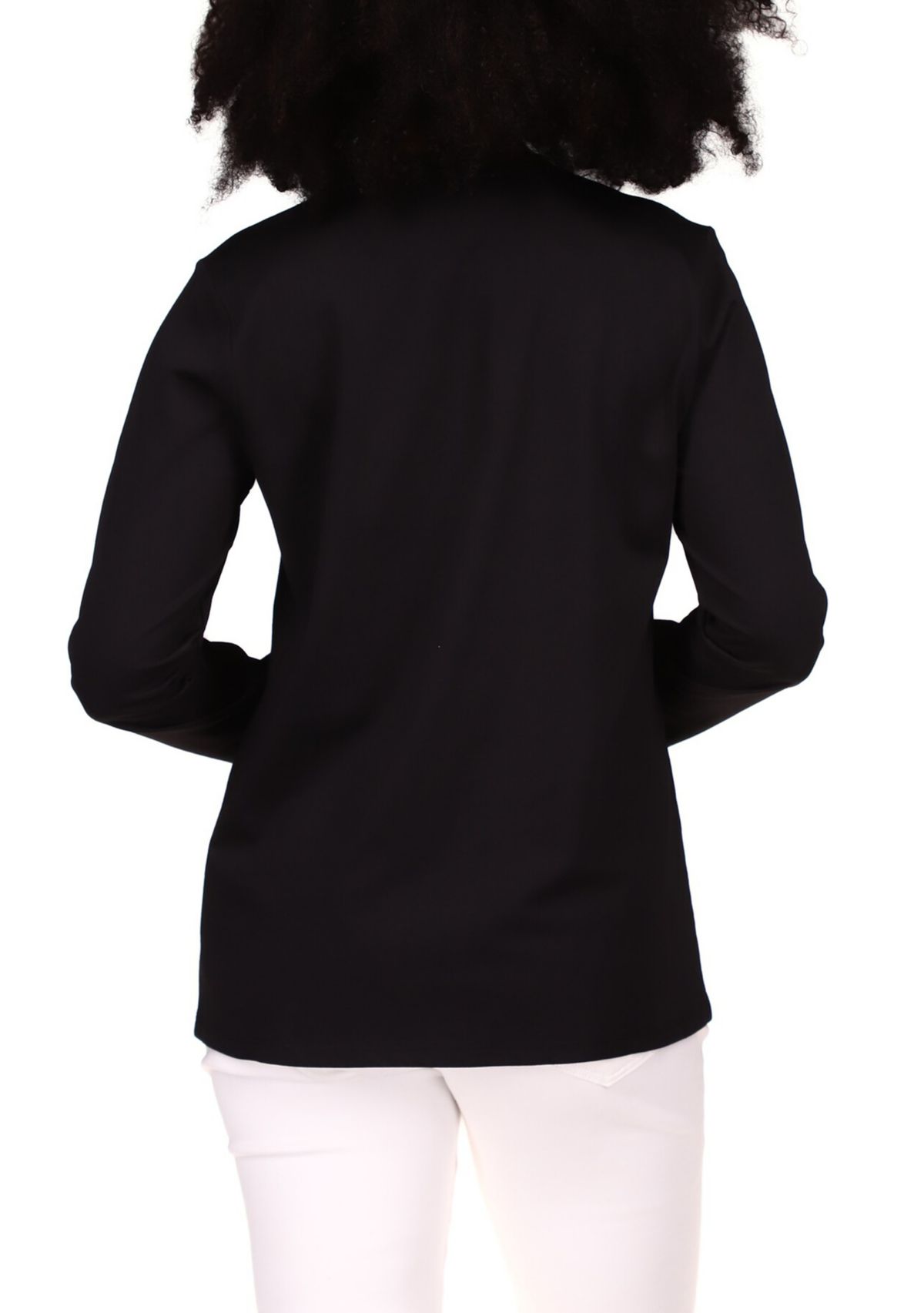 Womens Stud Circle Logo Long Sleeve T-Shirt