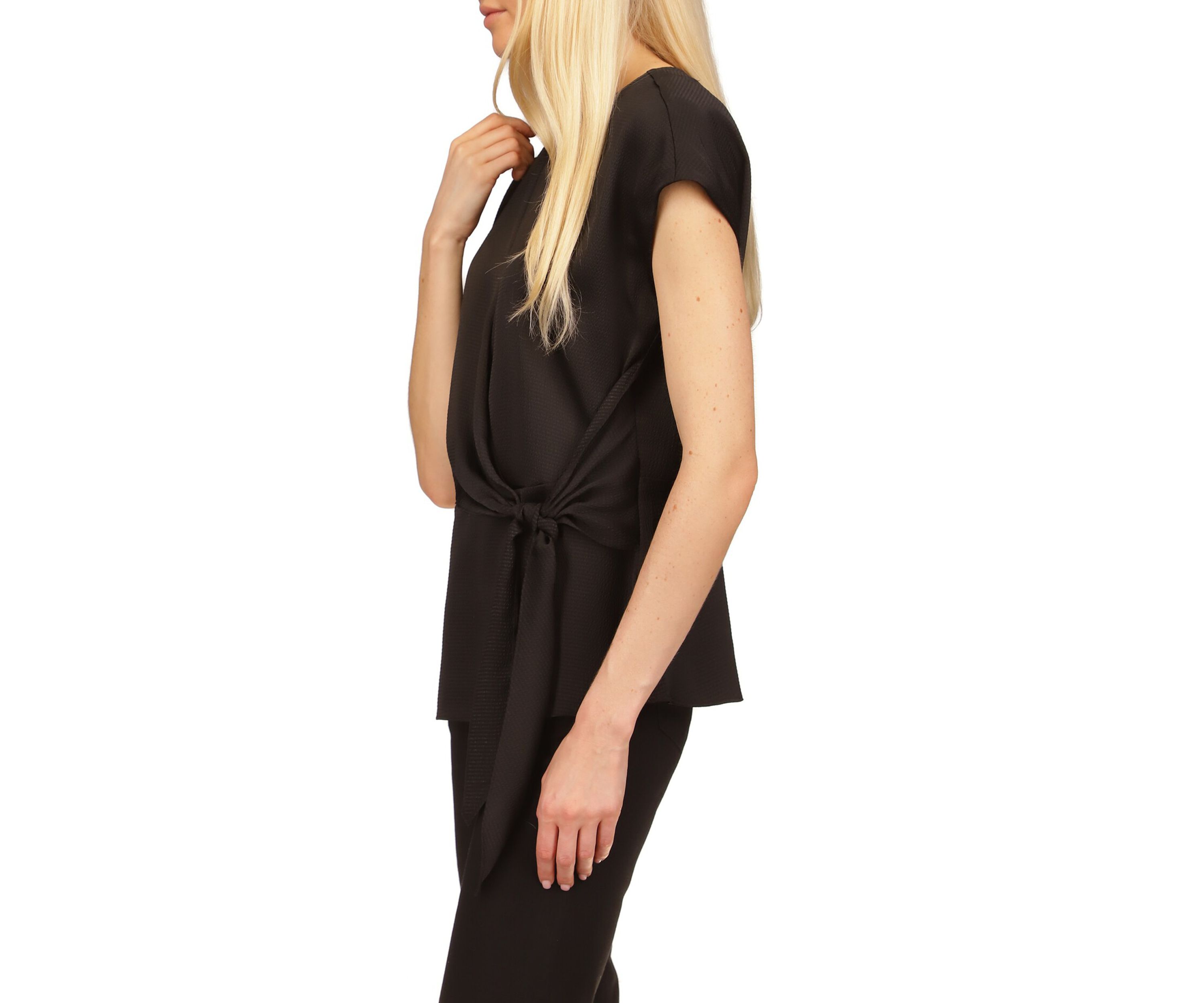 Womens Short Sleeve Wrap Top
