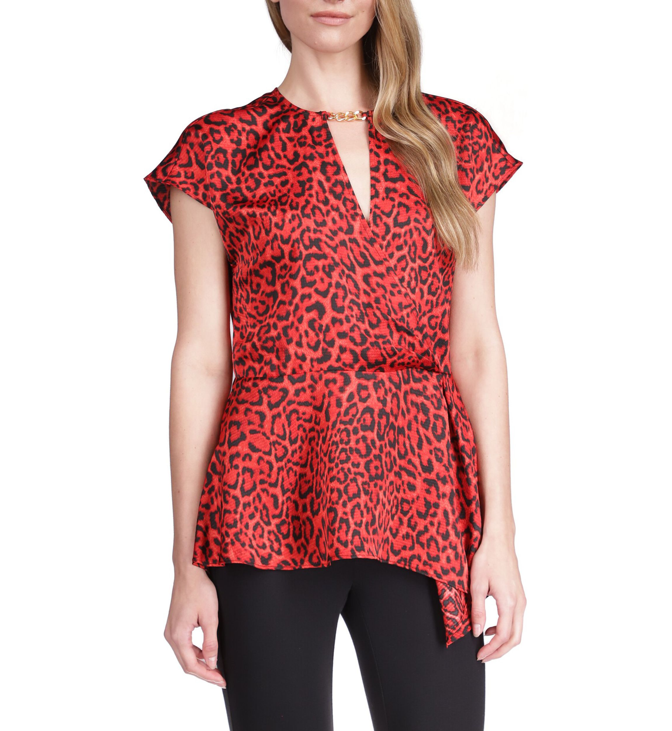 Womens Wildcat Asymmetrical Hem Top
