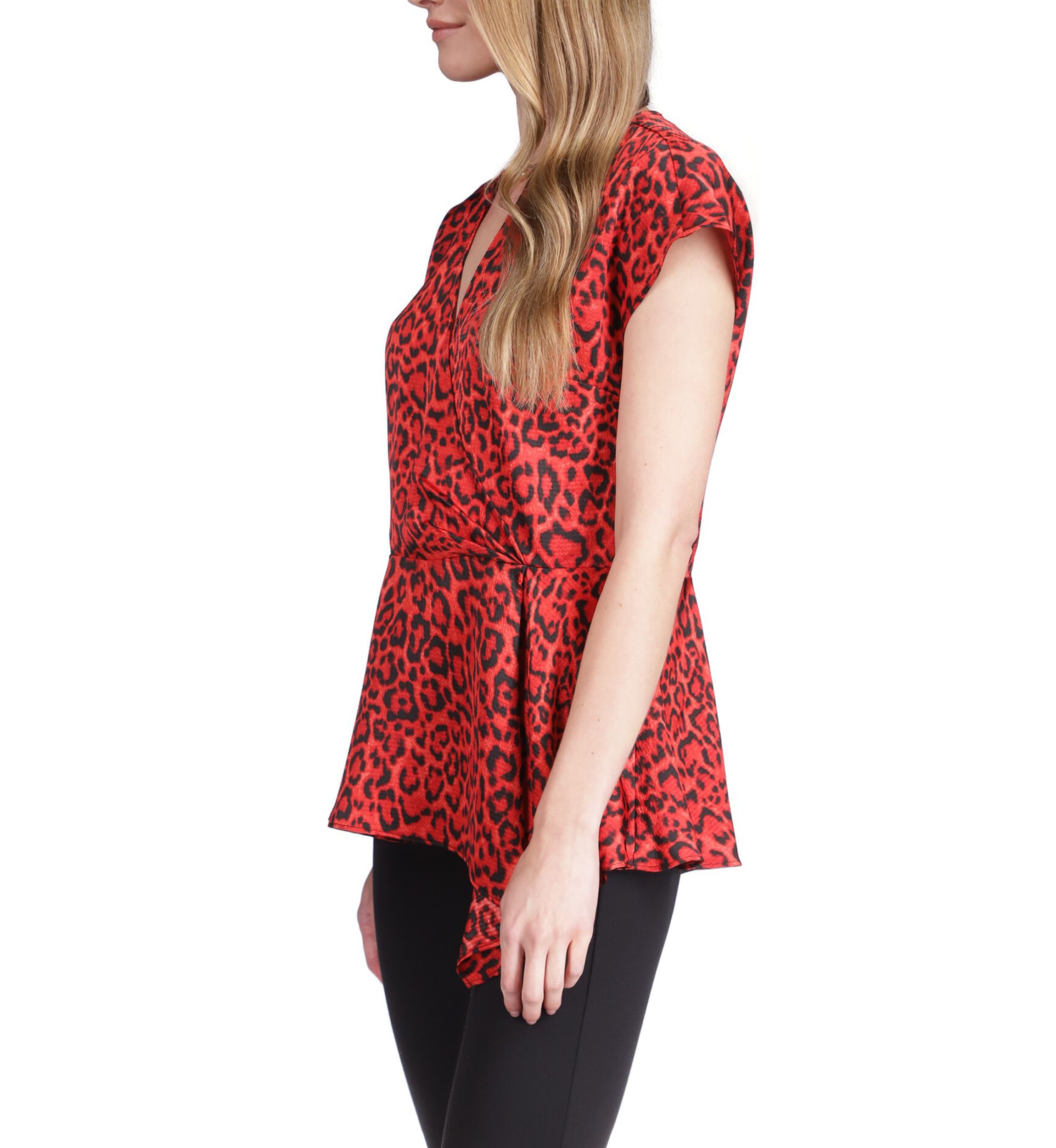 Womens Wildcat Asymmetrical Hem Top