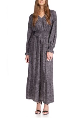 MICHAEL Michael Kors Women's Paisley Long Sleeve Peasant Maxi Dress | belk