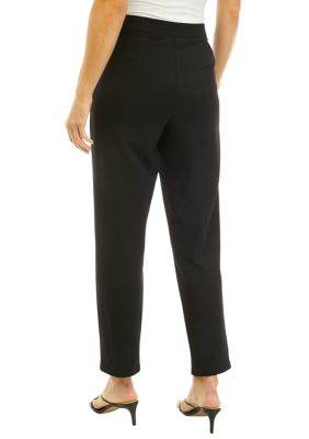 Michael Kors Women's Pants Black 2 Pocket Trouser Gold Zip Pulls