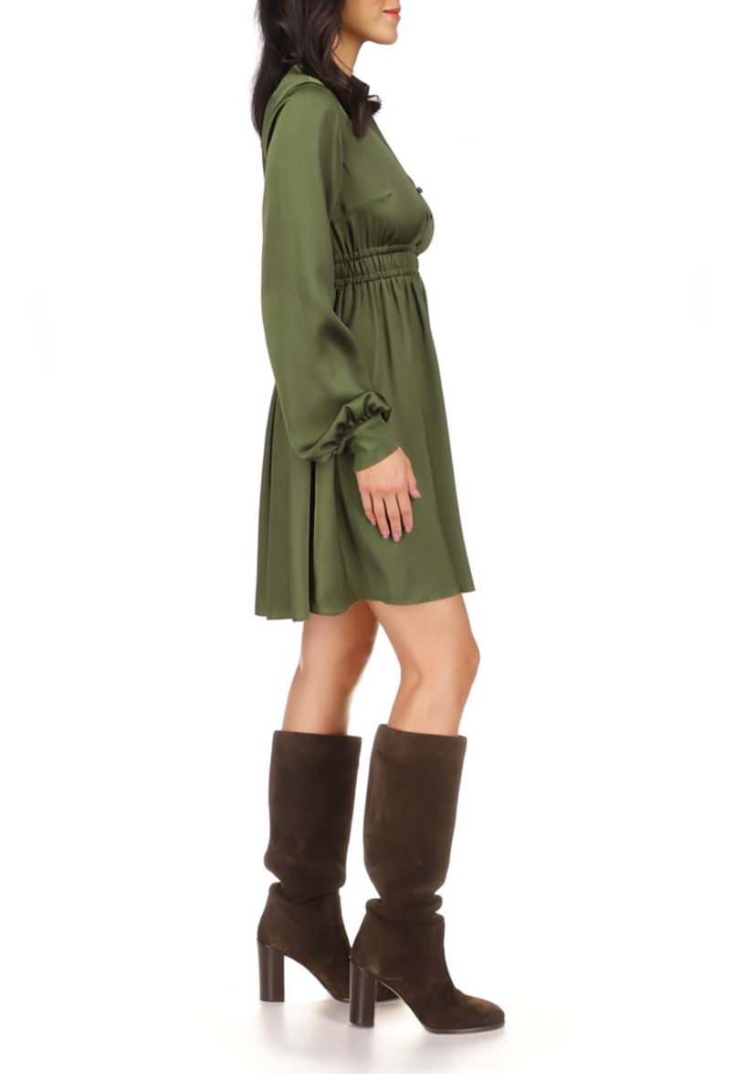 Womens Smocked Mini Dress